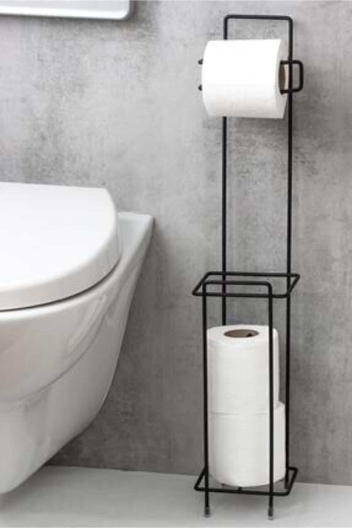 biray home Tuvalet Kağıtlık Ayaklı Wclik , Peçetelik Banyo Aksesuarı