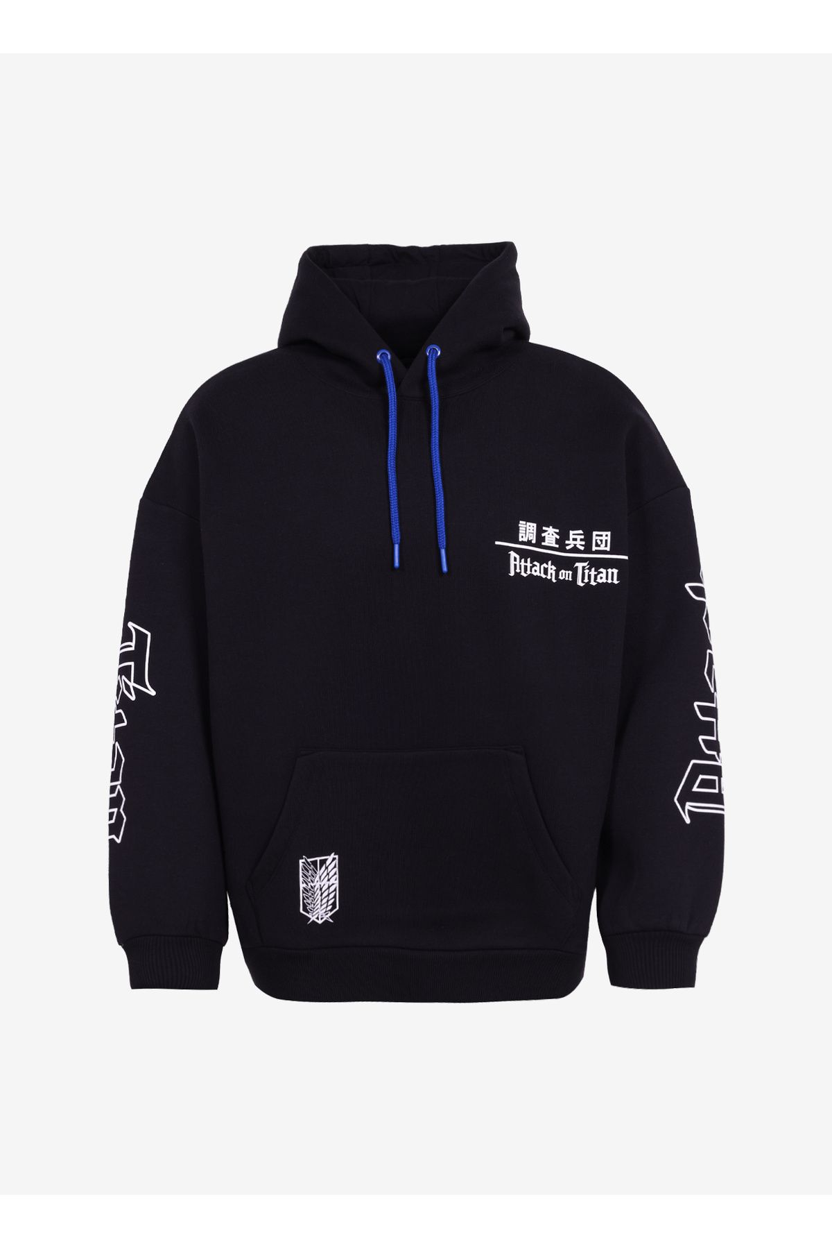 Never Say Never Kapüşon Yaka Siyah Erkek Sweatshırt BYL3811_BLACK SWEATSHIRT
