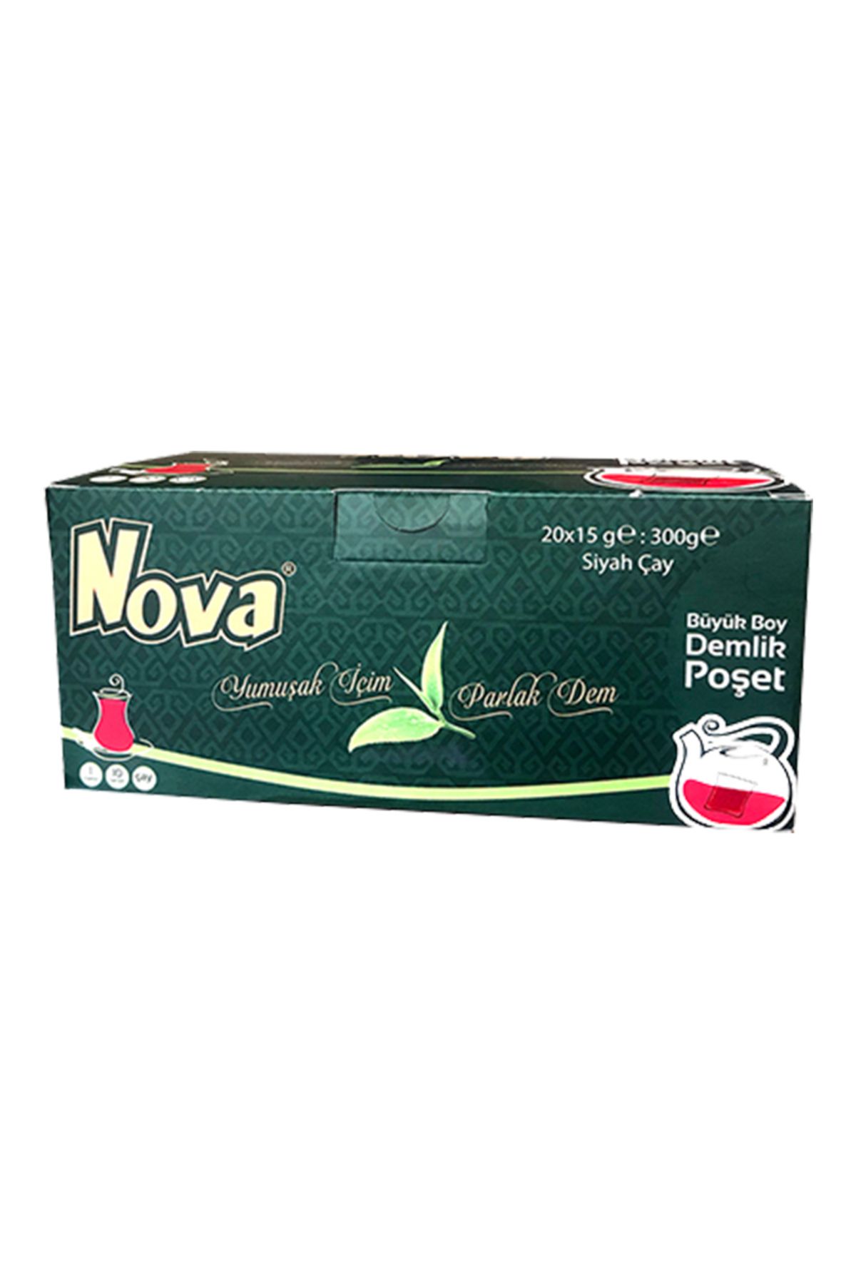 Nova Büyük Boy Demlik Poşet Çay 300 gr (15GR X 20 ADET)