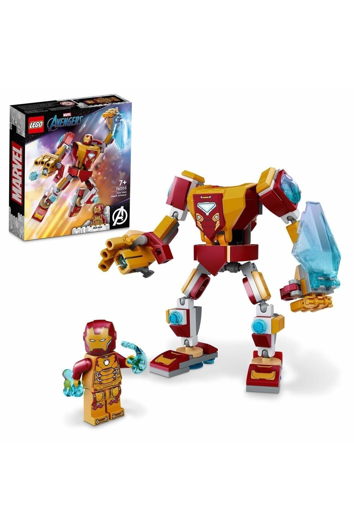 LEGO Marvel Iron Man Robot Zırhı 76203 Yapım Seti (130 Parça)
