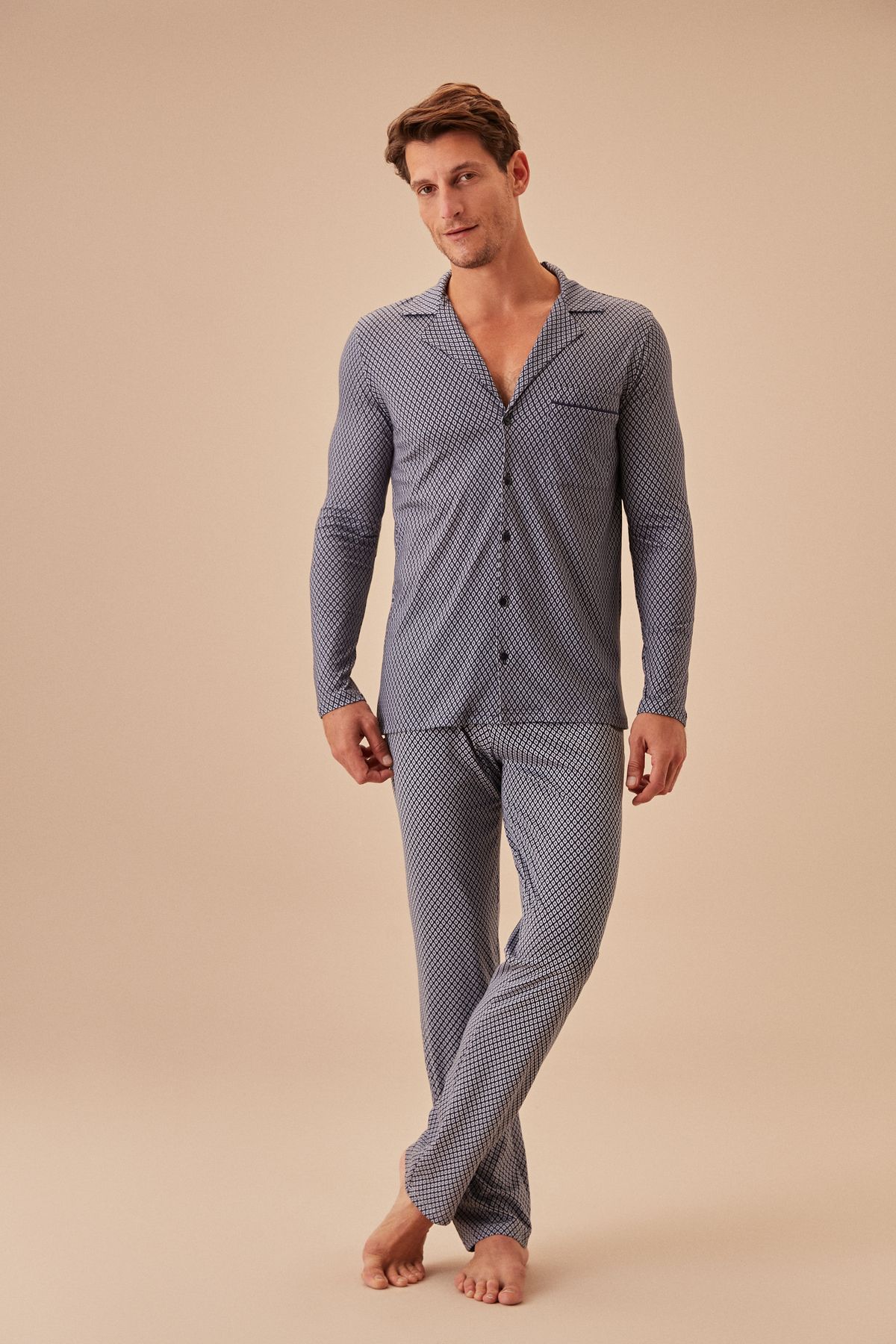 Suwen Private Erkek Maskülen Pijama Takımı