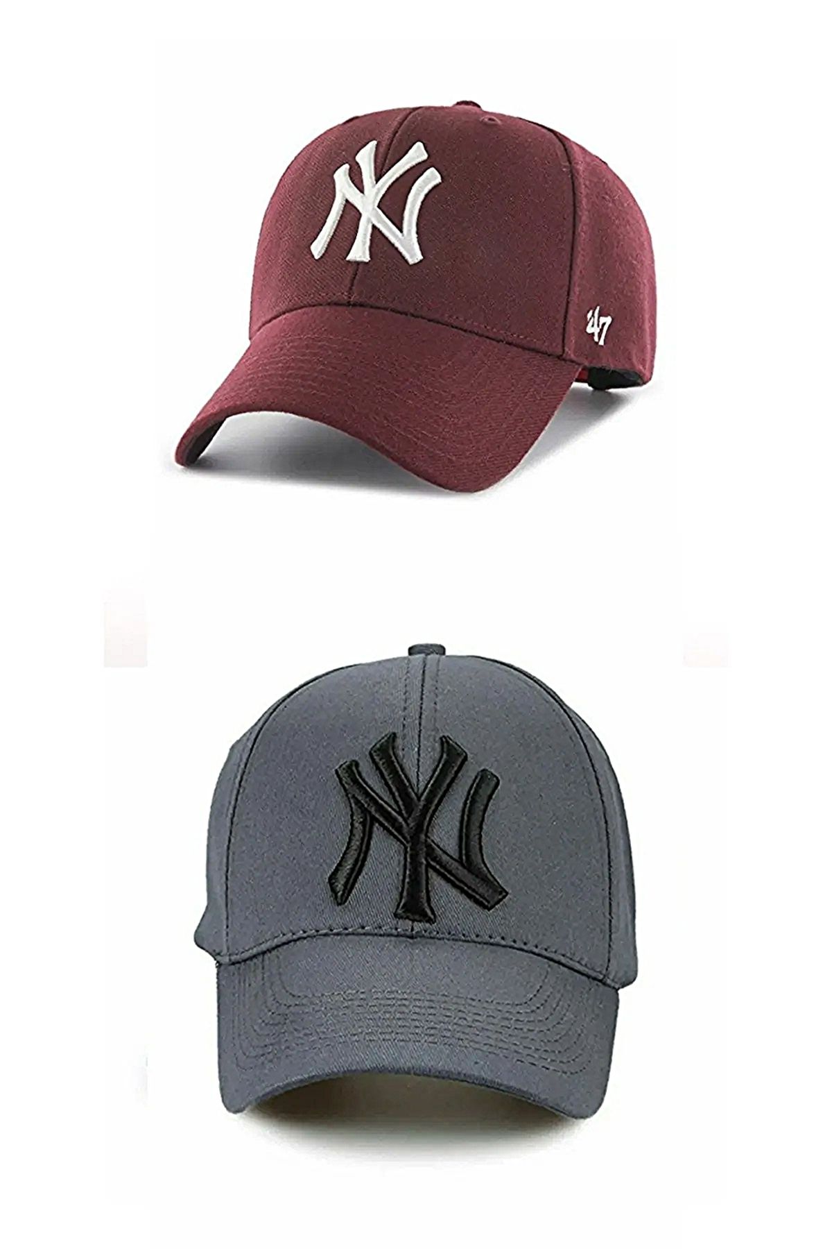 Eke Tekstil Unisex 2'li Beyzbol Ny New York Şapka