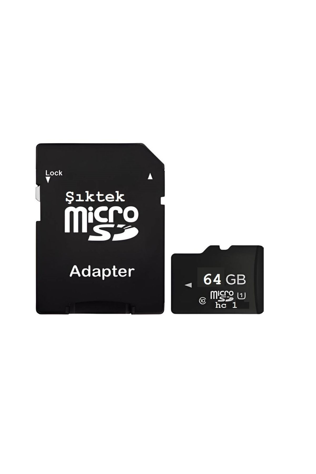 Şıktek 32GB veya 64GB Micro SD Hafıza Kart Micro Kart ve Adaptör-Okuyucu Hafıza Kartı ve Okuyucu+  uyumlu