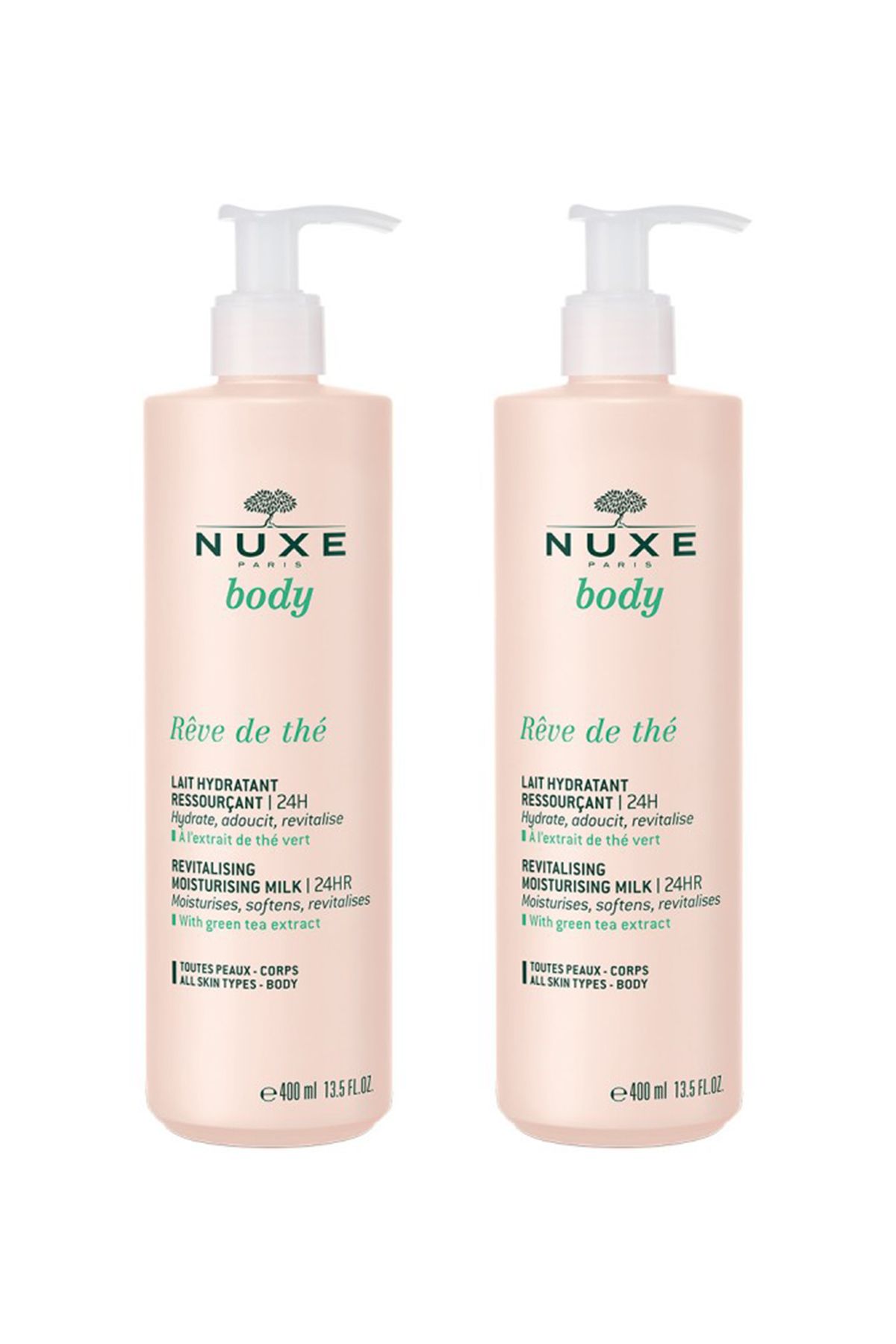 Nuxe Reve De The Body Canlandırıcı&Nemlendirici Vücut Sütü 400 ml 2'li