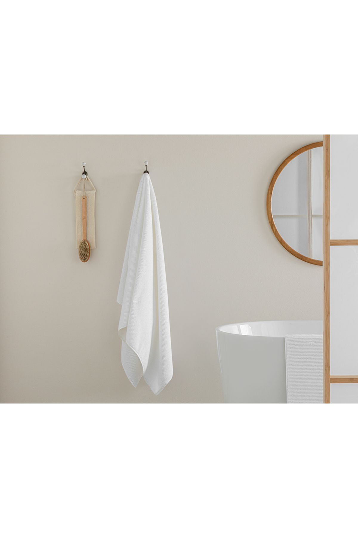 English Home Rosita Microcotton Pamuklu Banyo Havlusu 90x150 Cm Beyaz