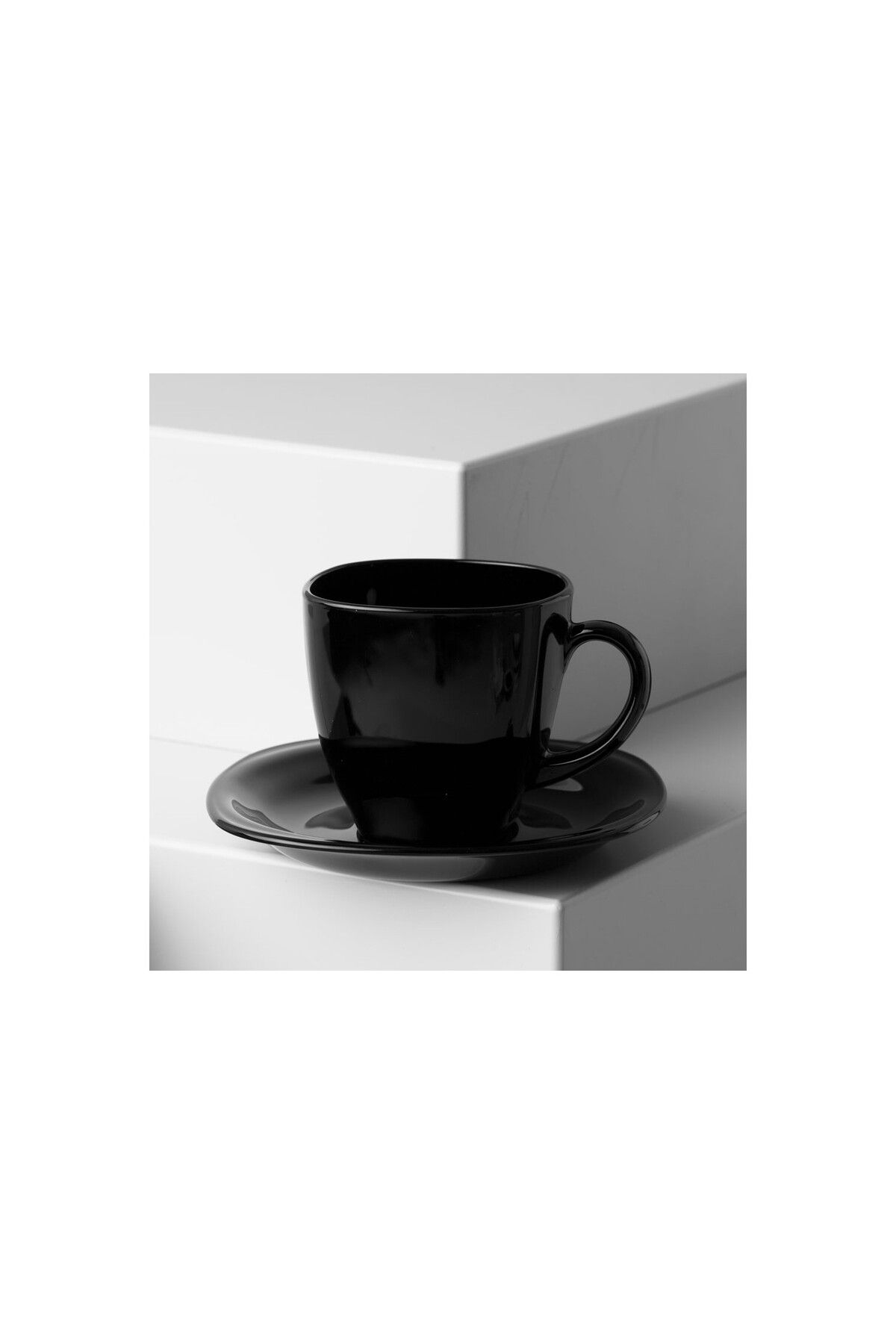 Luminarc Yalta 6'lı Siyah Çay Fincanı Seti 220 ml
