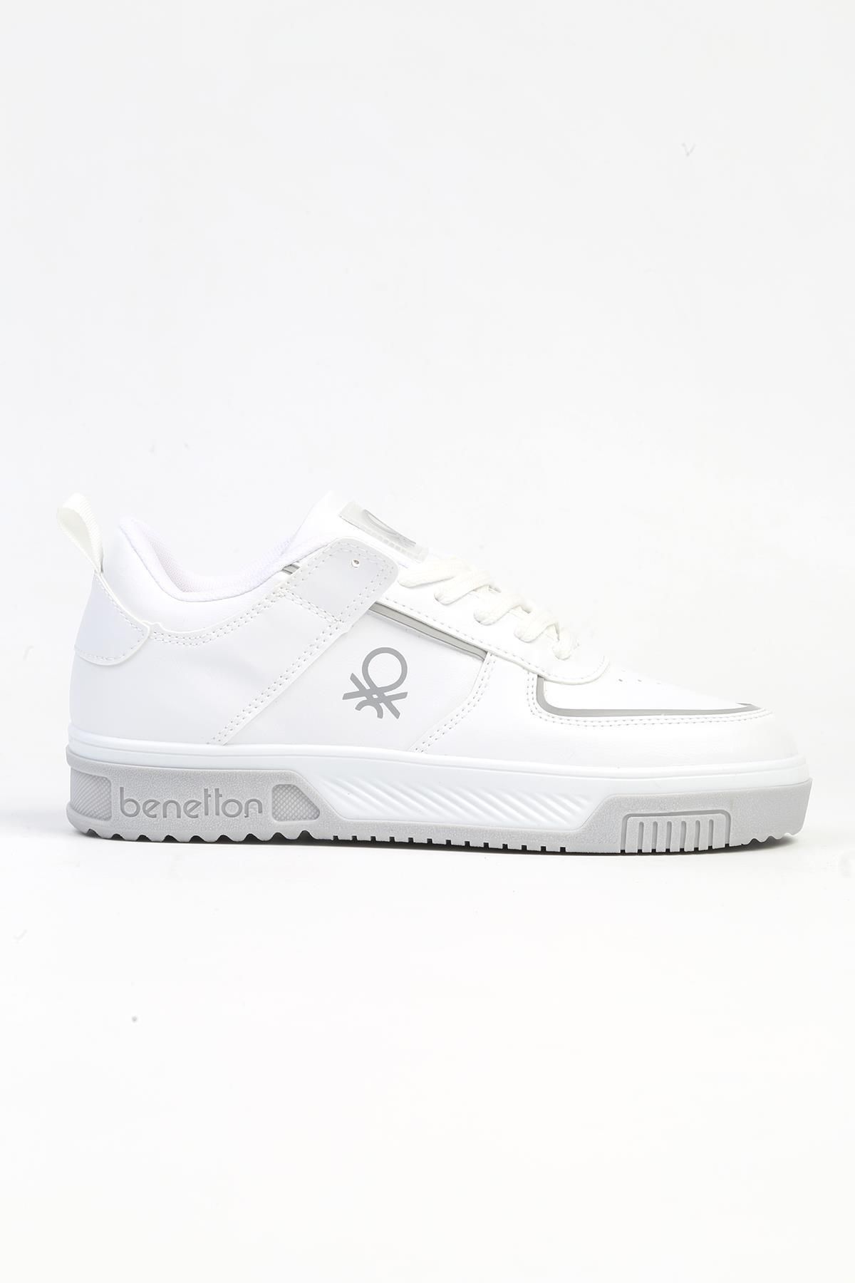 Benetton ® | BN-31086 - 3342 Beyaz - Kadın Spor Ayakkabı