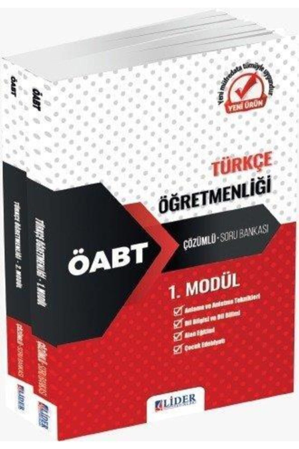 Lider Yayınları 2022 Öabt Türkçe Öğretmenliği Çözümlü Soru Bankası Modüler Set