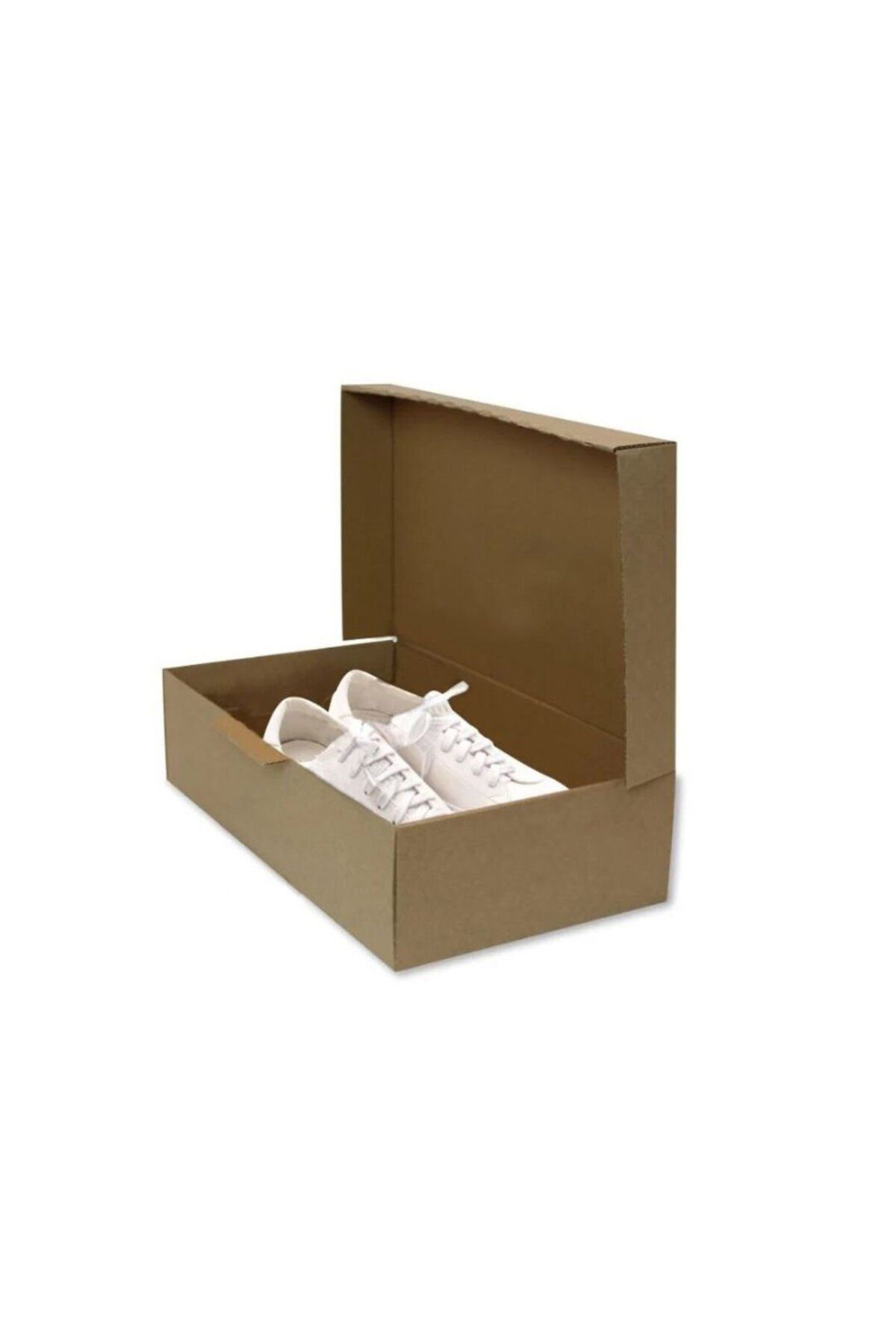 unipak 20X36X9 cm Esmer Kendinden Kapaklı Ayakkabı Kutusu 20 Adet