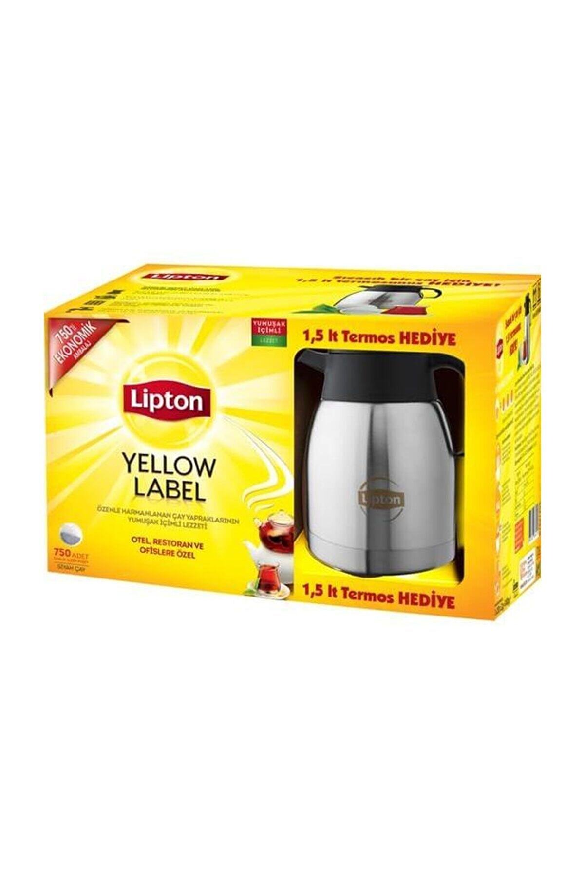 Lipton Yelllow Label Demlik Poşet 750 Adet & 1,5 lt Termos