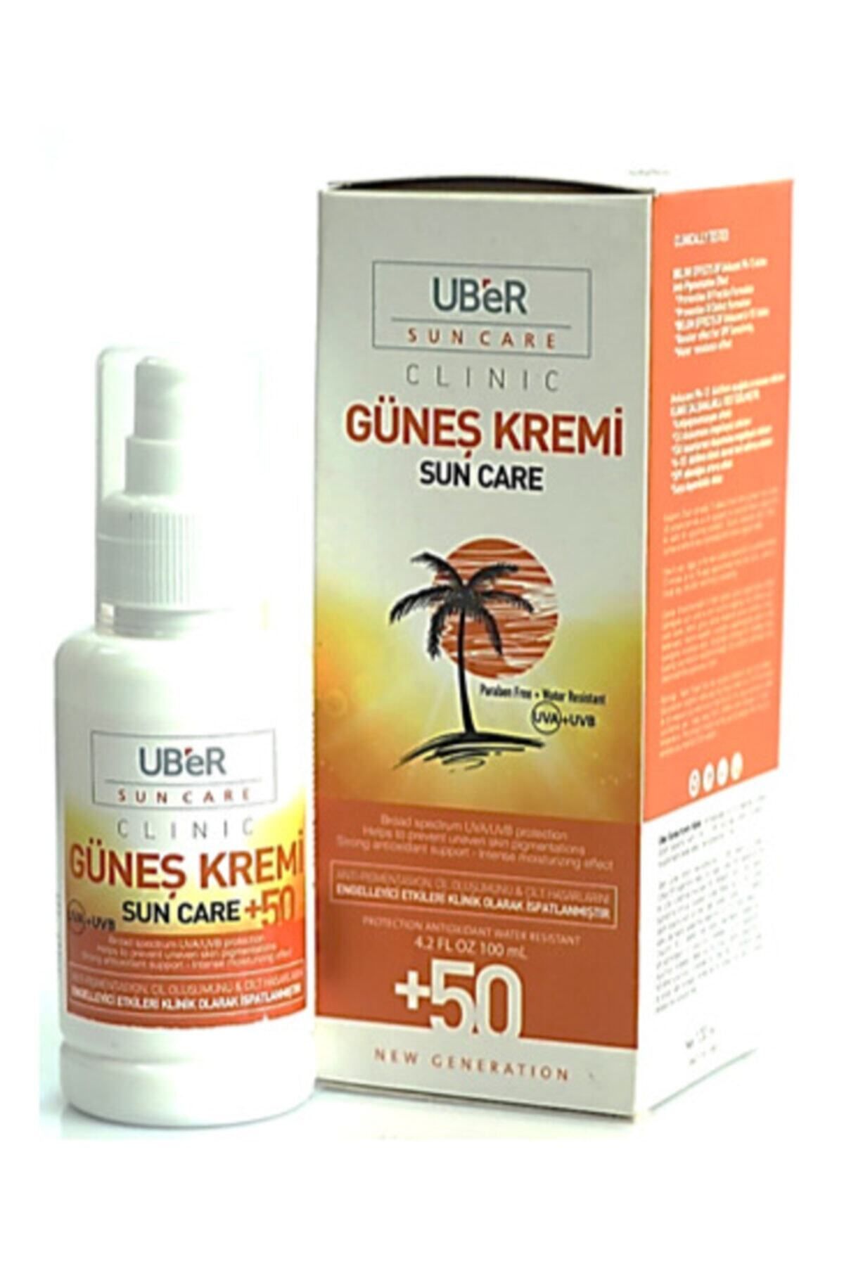 Uber Clinic Çil Ve Leke Karşıtı Güneş Koruyucu Yüz Kremi Spf50+ 100 ml