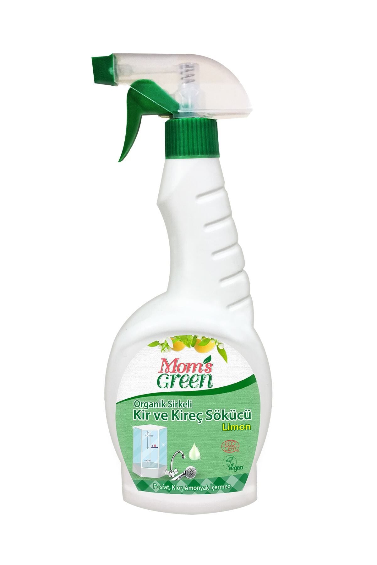 Mom's Green Organik Sirkeli Banyo Kir Ve Kireç Sökücü Limon Eco 750 ml