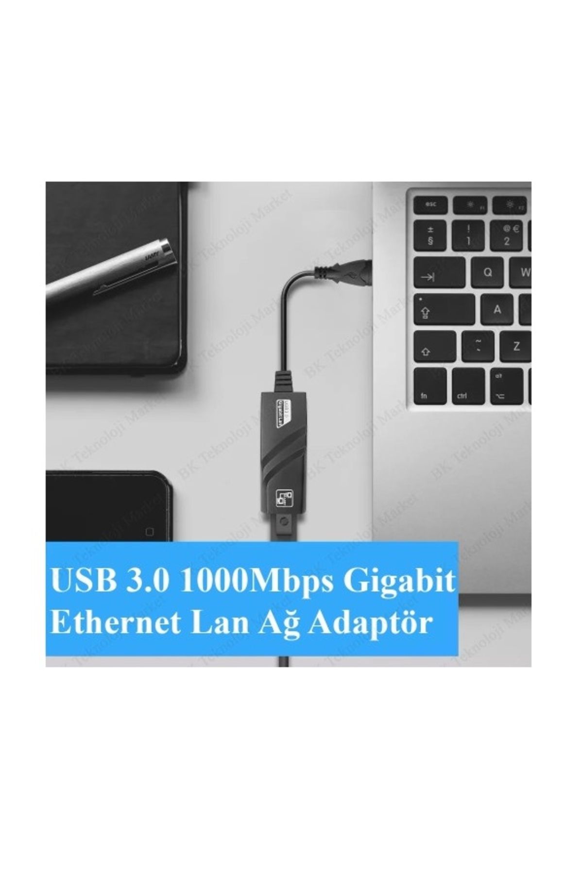 İstanbul Teknoloji USB 3.0 1000Mbps Gigabit Ethernet Lan Ağ Adaptör