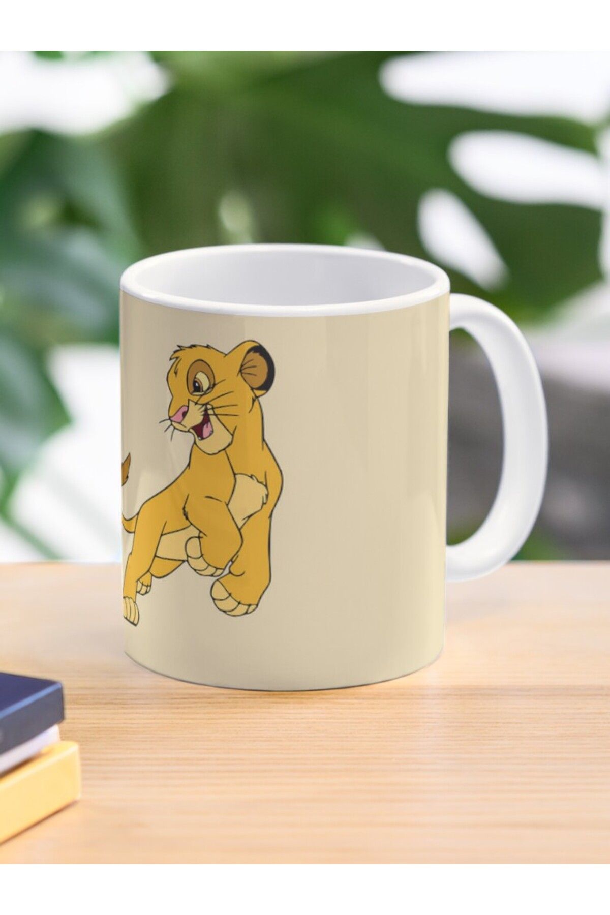 w house Baskılı Kupa Bardak 006561 - Simba and Nala - Cartoon Animals Coffee Mug