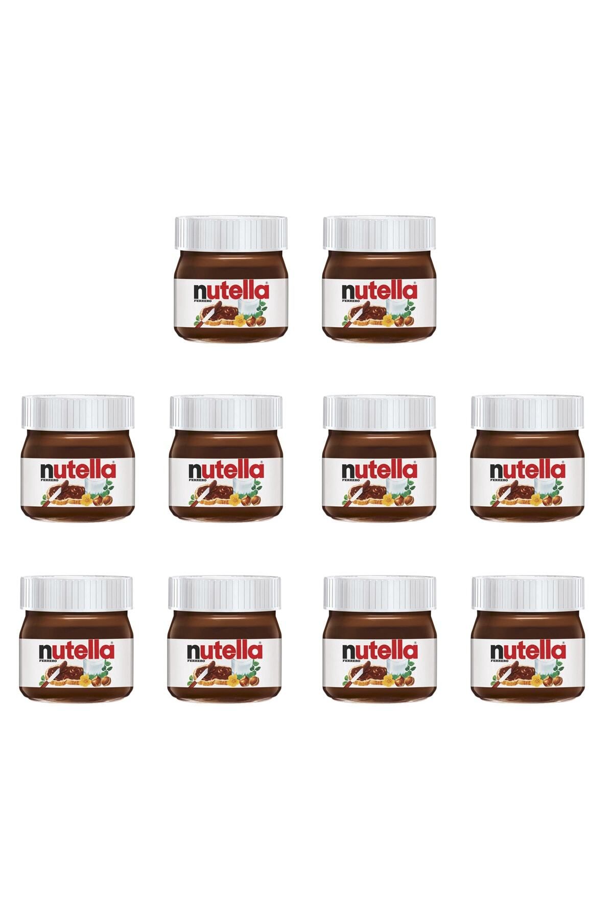 Nutella 10 Adet Italyan Mini  Kakaolu Fındık Kreması 25g