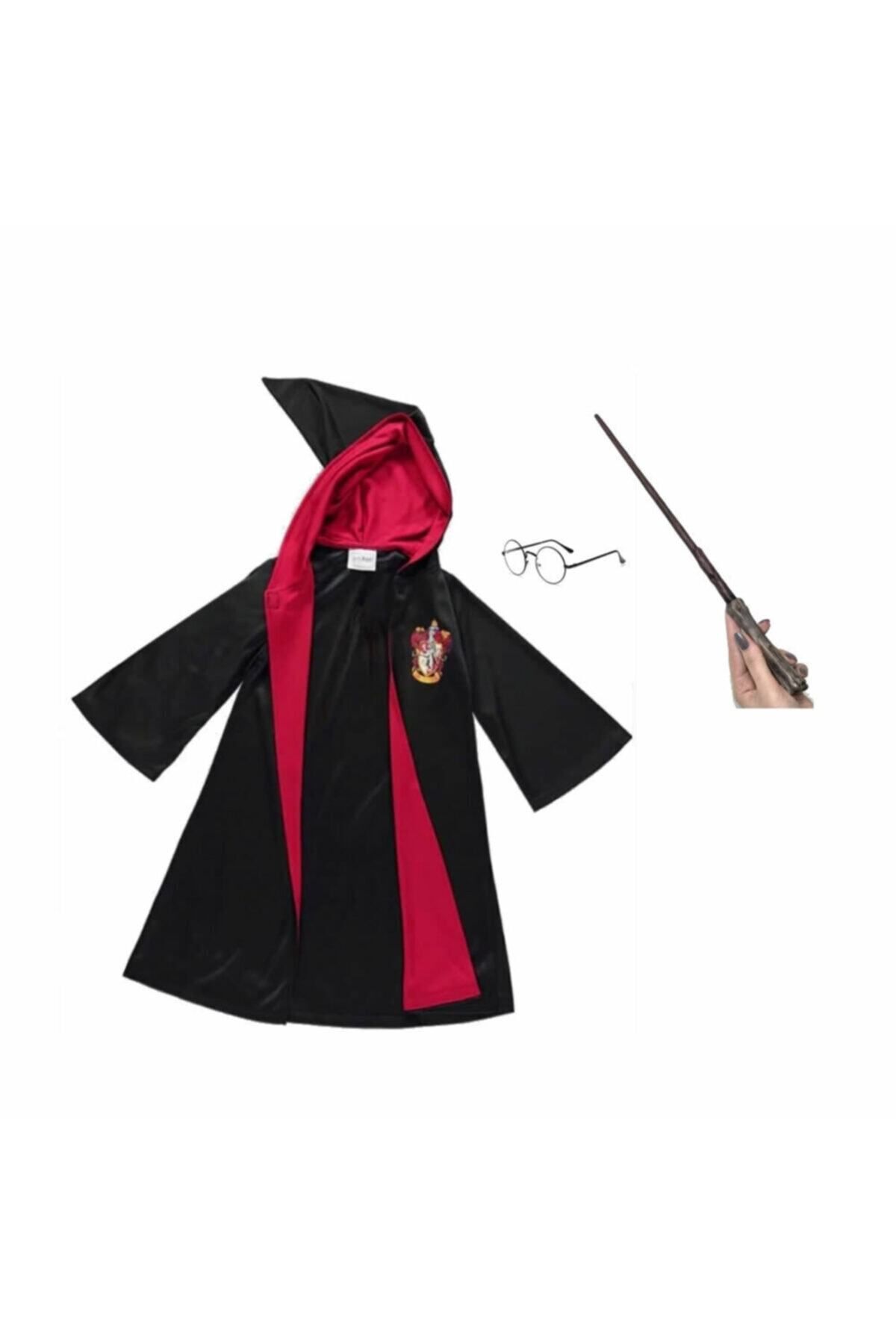 Harry Potter Pelerin Gryffindor Kostüm Cübbe, Asa, Gözlük