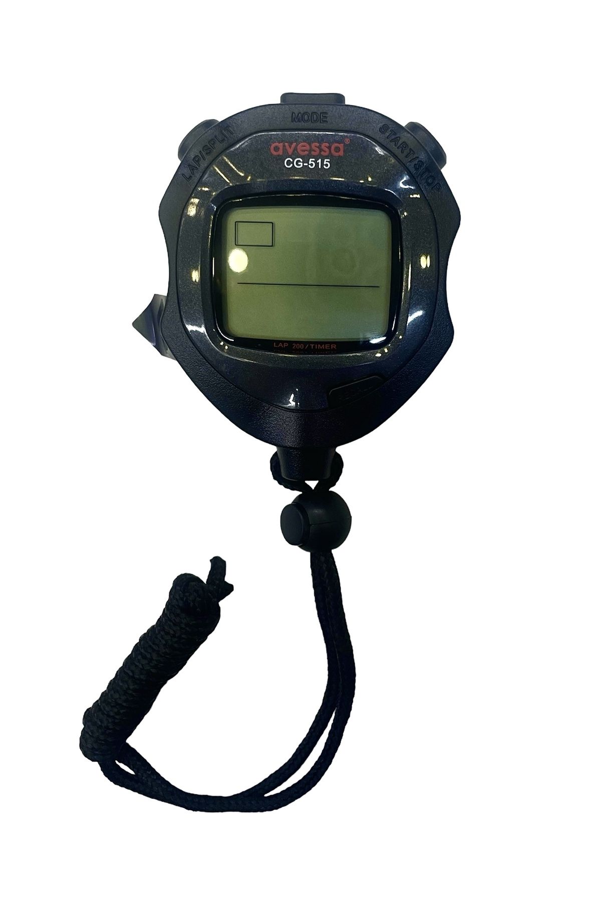 Avessa CG-515 200 Hafızalı Dijital Stopwatch Çok Fonksiyonlu Kronometre Siyah