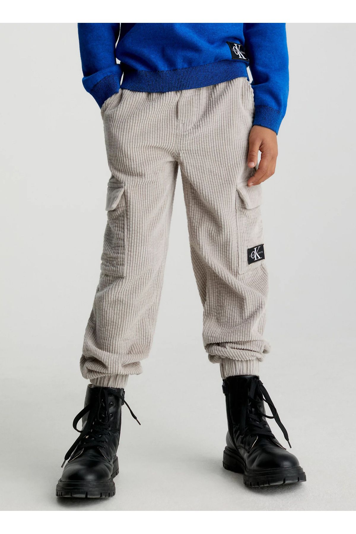 Calvin Klein Bağlamalı Bel Lastikli Paça Bej Erkek Pantolon IB0IB01901PEE