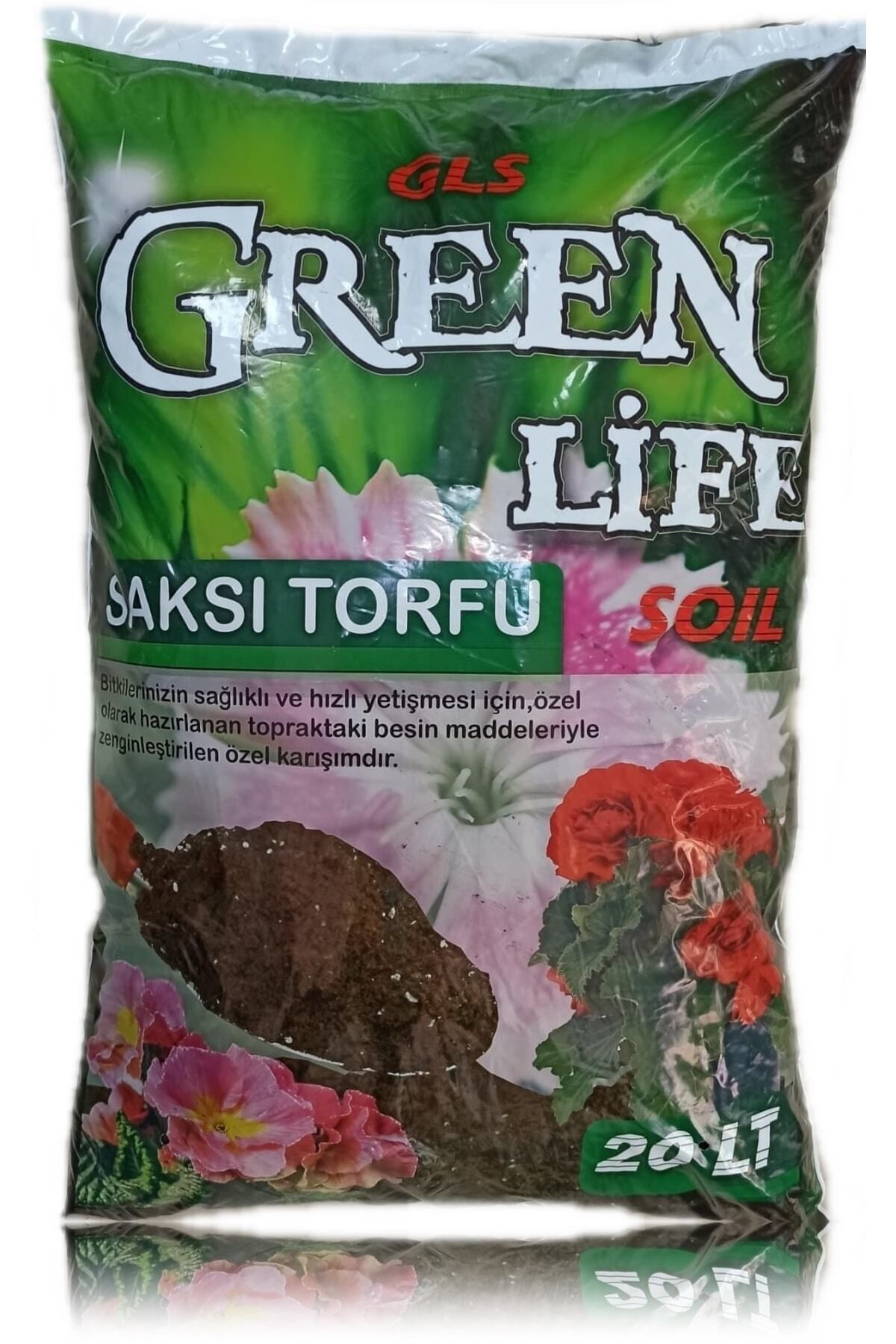 Green Life Harika Bitki Toprağı, Fideleme, Çicek Toprağı, Torf Humus Katkılı Mineral Deposu 20 Lt