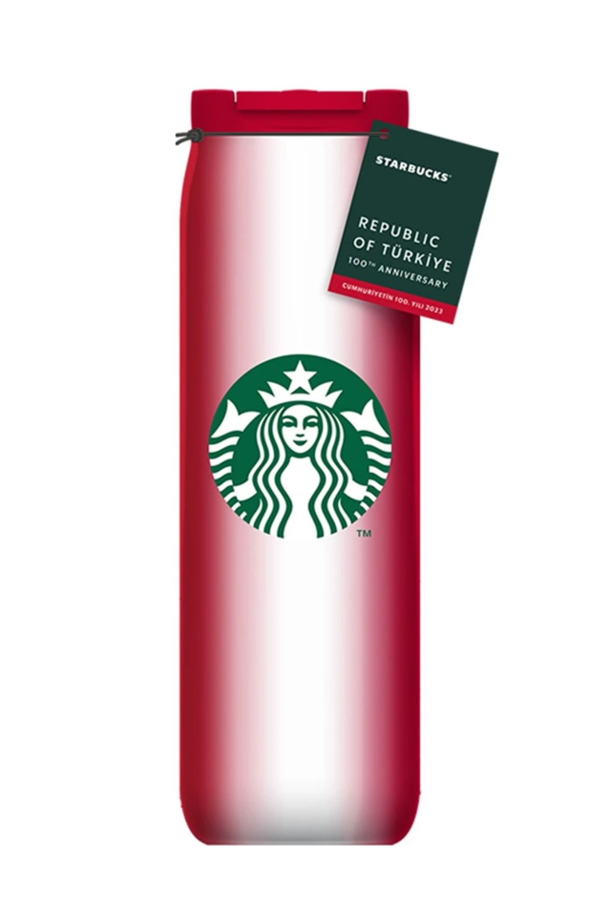 Starbucks ® 100. Yıl Özel Seri Paslanmaz Çelik Tumbler - Kırmızı - 473 ml -
