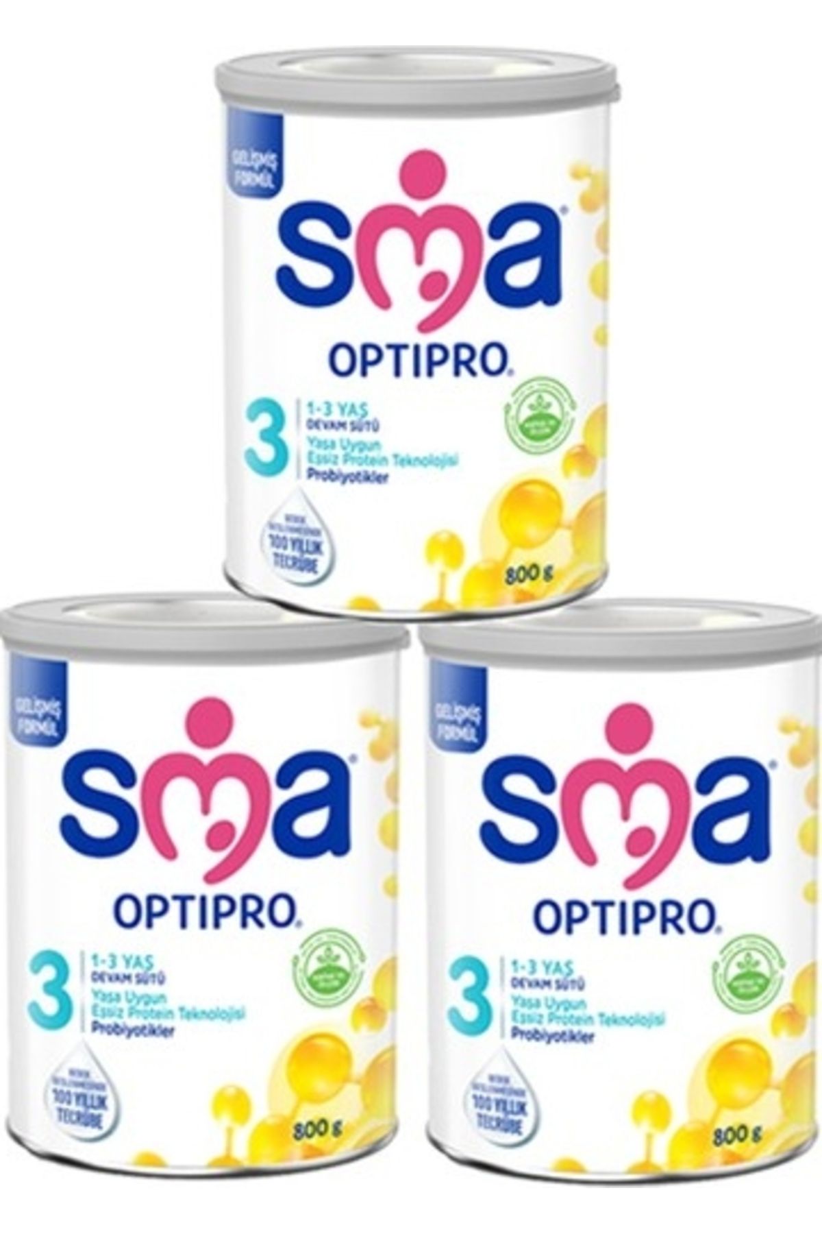 SMA 3 Optipro Probiyotik Devam Sütü 800 gr X 3 Adet
