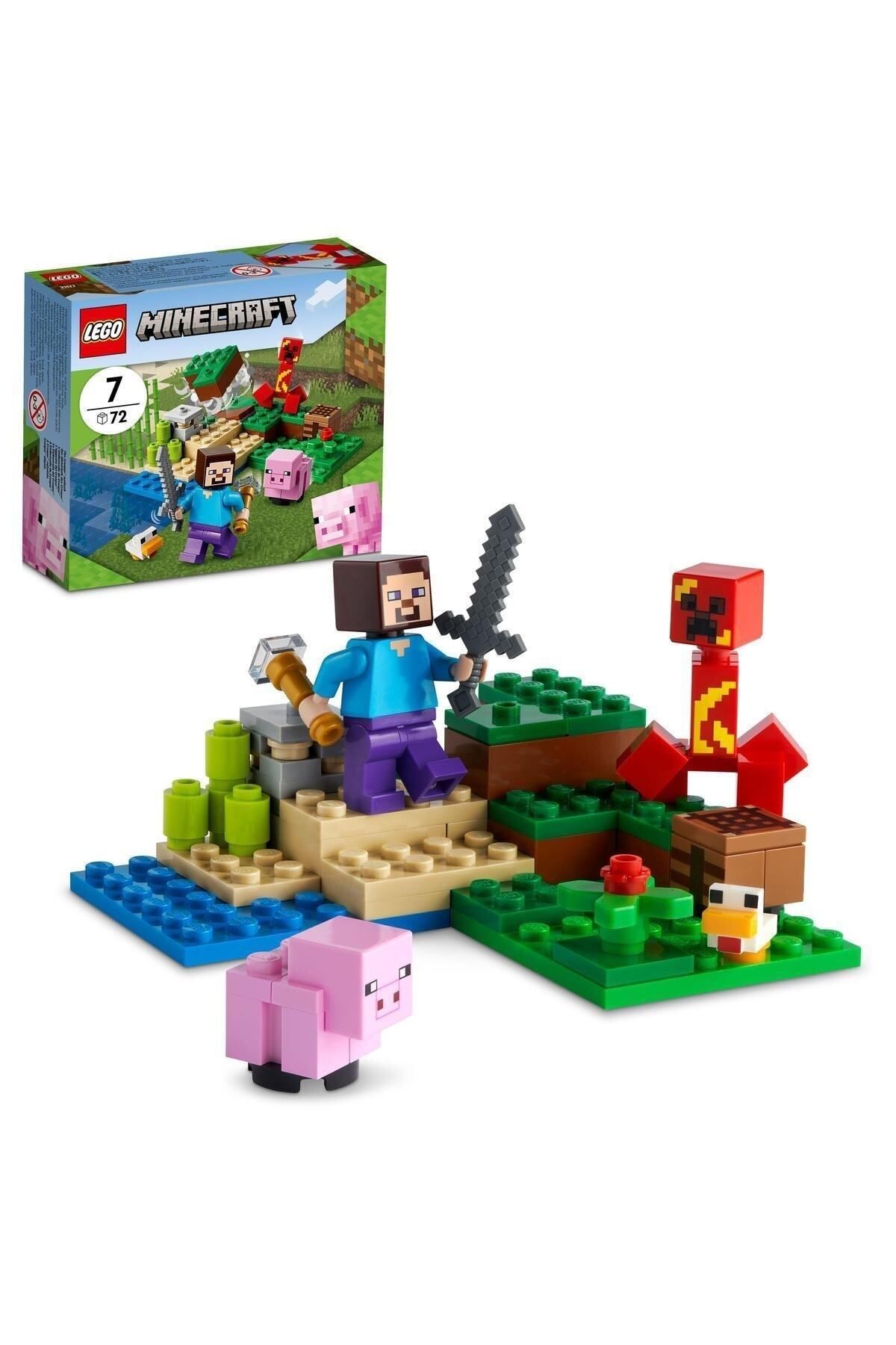 LEGO ® Minecraft® Creeper™ Pususu 21177 Yapım Seti (72 Parça)