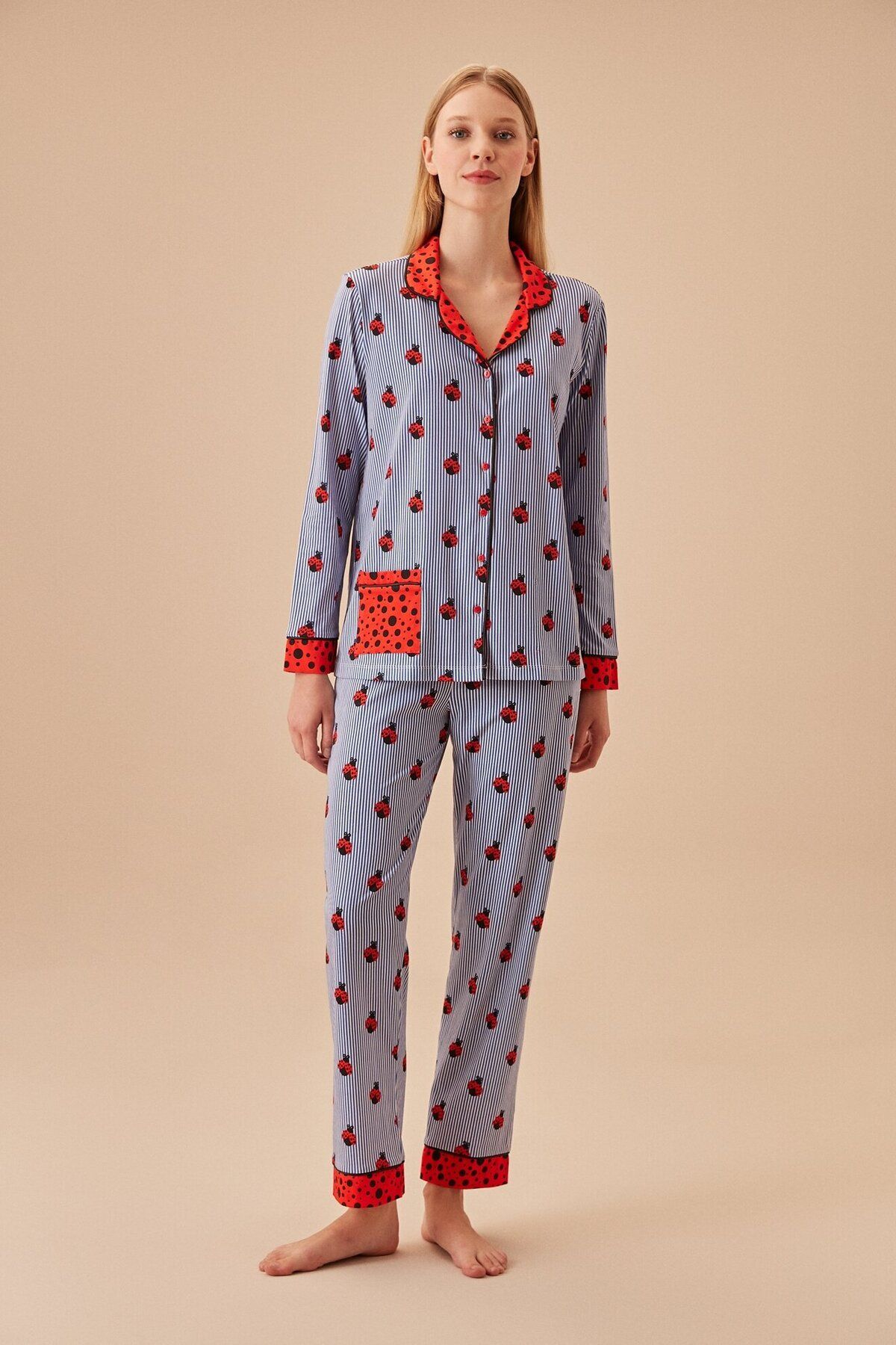 Suwen Lady Luck Maskülen Pijama Takımı