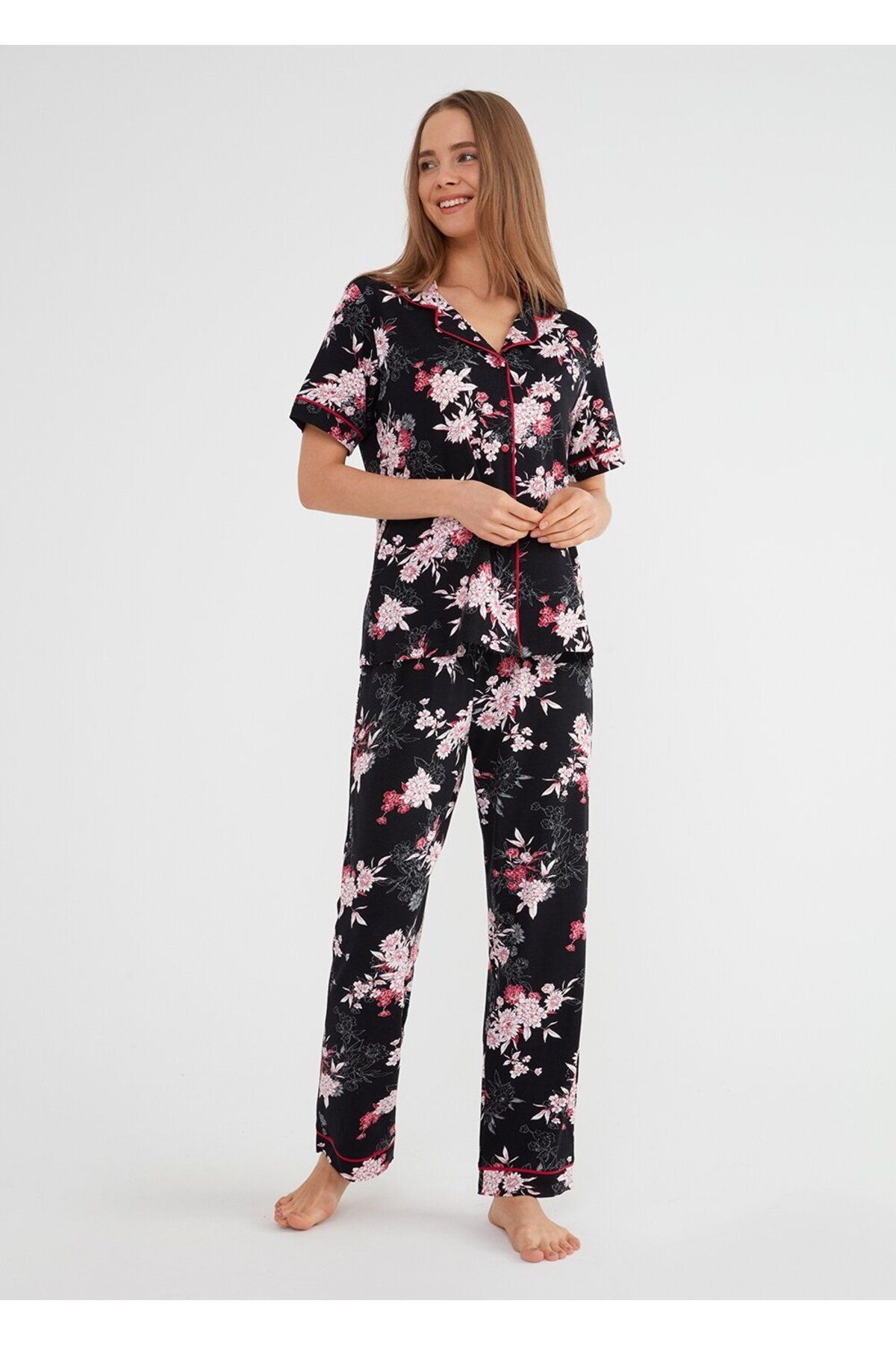 Suwen Felicity Maskulen Pijama Takımı