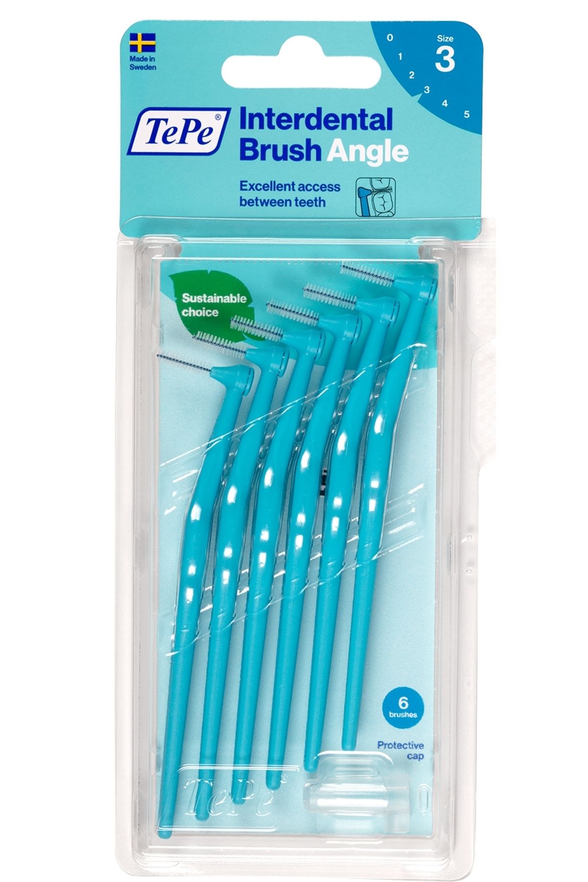 TePe Angle Arayüz Fırçası Mavi 0.6 Mm 6 Lı