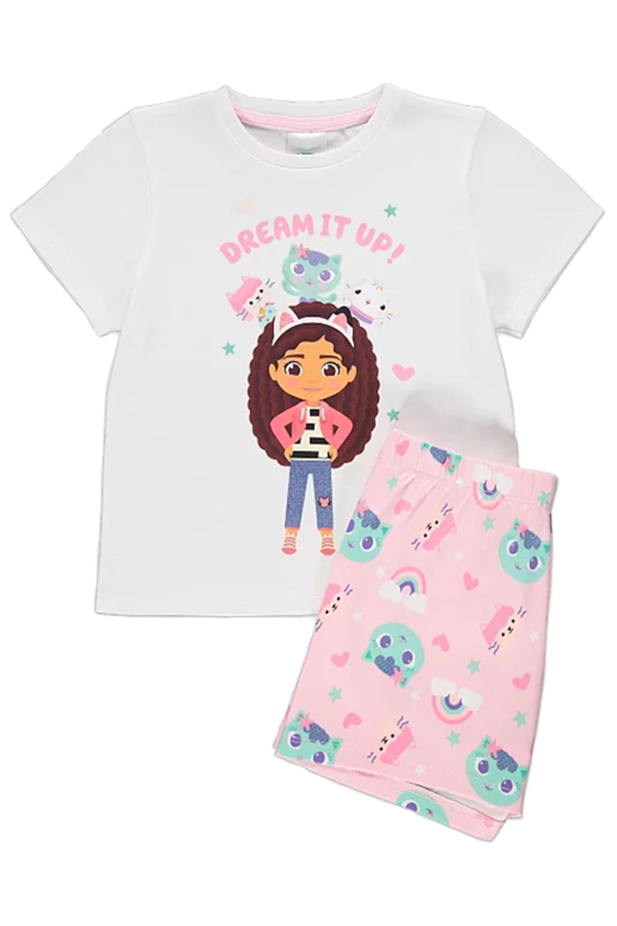 Next Baby Gabby's Dollhouse Kız Çocuk Şortlu Pijama Takımı