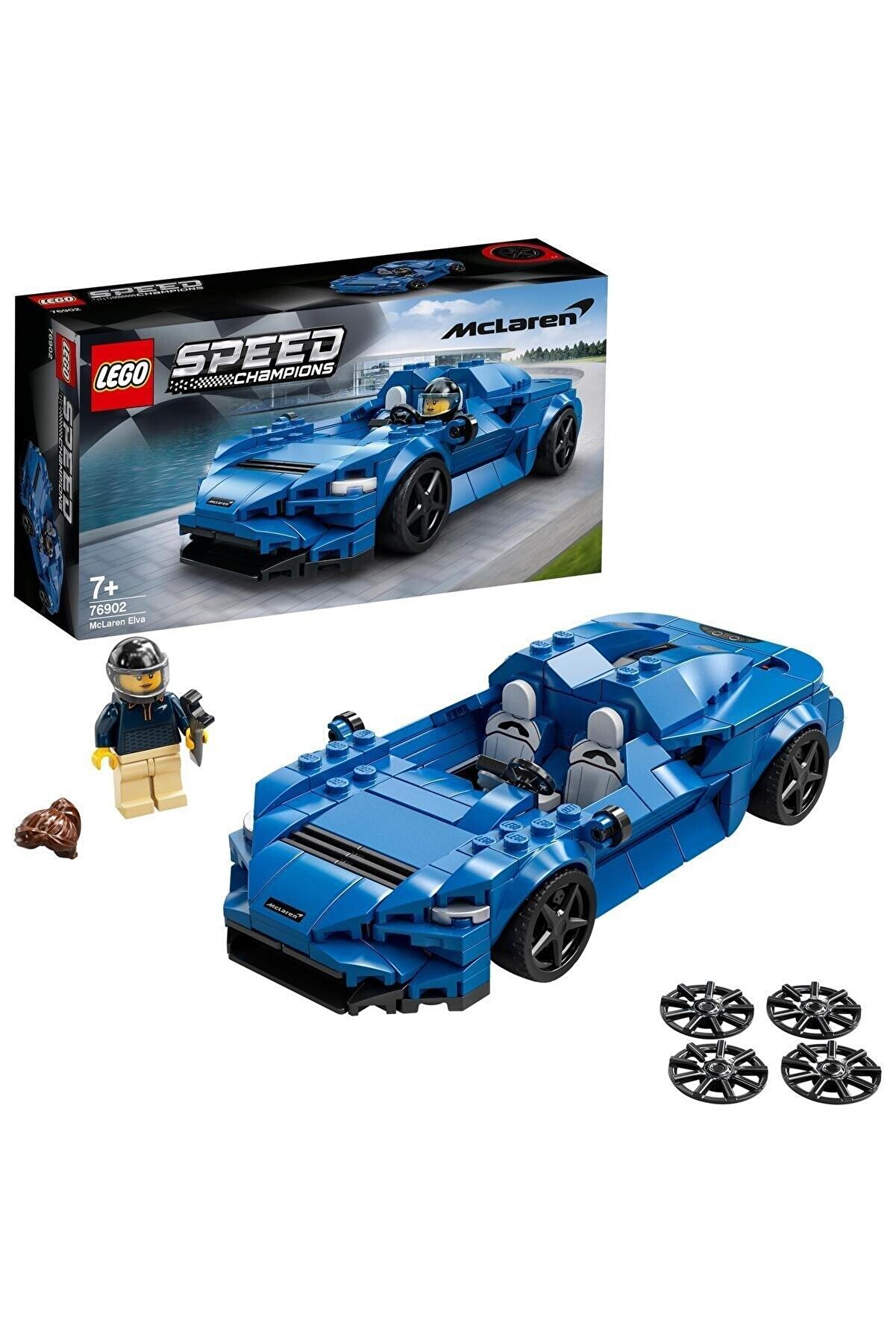 LEGO Speed Champions 76902 McLaren Elva Yapım Seti; Mükemmel bir Oyuncak Araba (263 Parça)