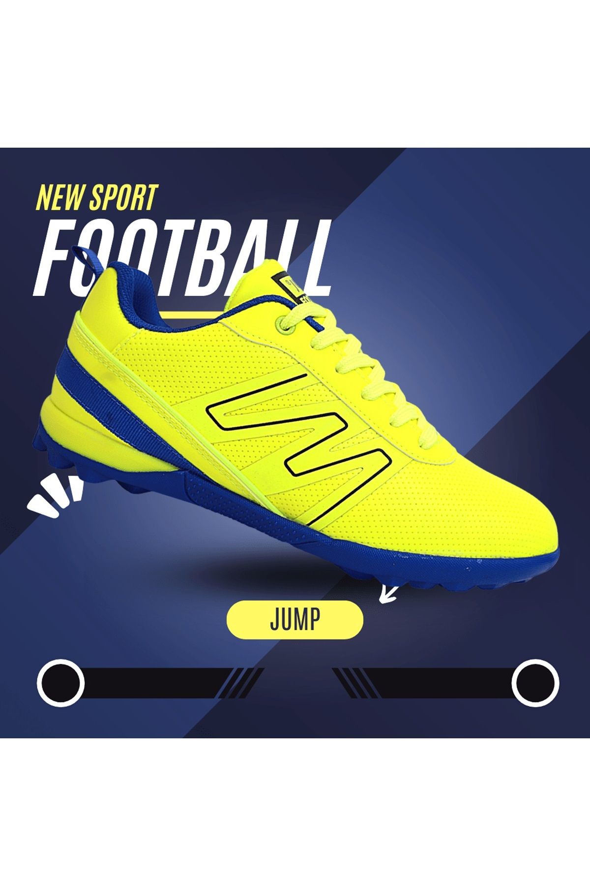 Jump 1749-29143 Bağcıklı Halı Saha Futbol Ayakkabısı SARI