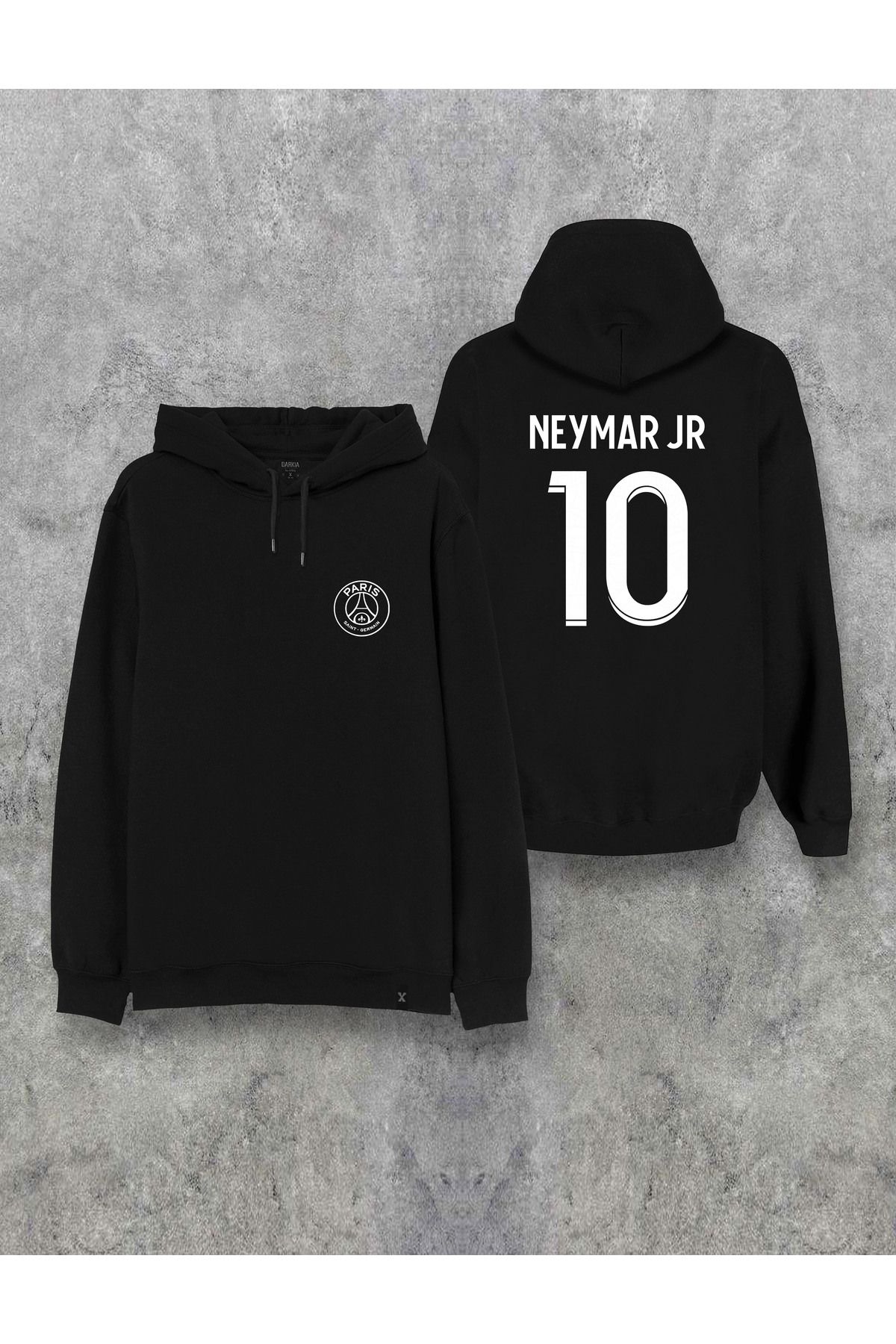 Darkia Neymar JR 10 Forma Özel Tasarım Baskılı Kapşonlu Unisex Sweatshirt Hoodie