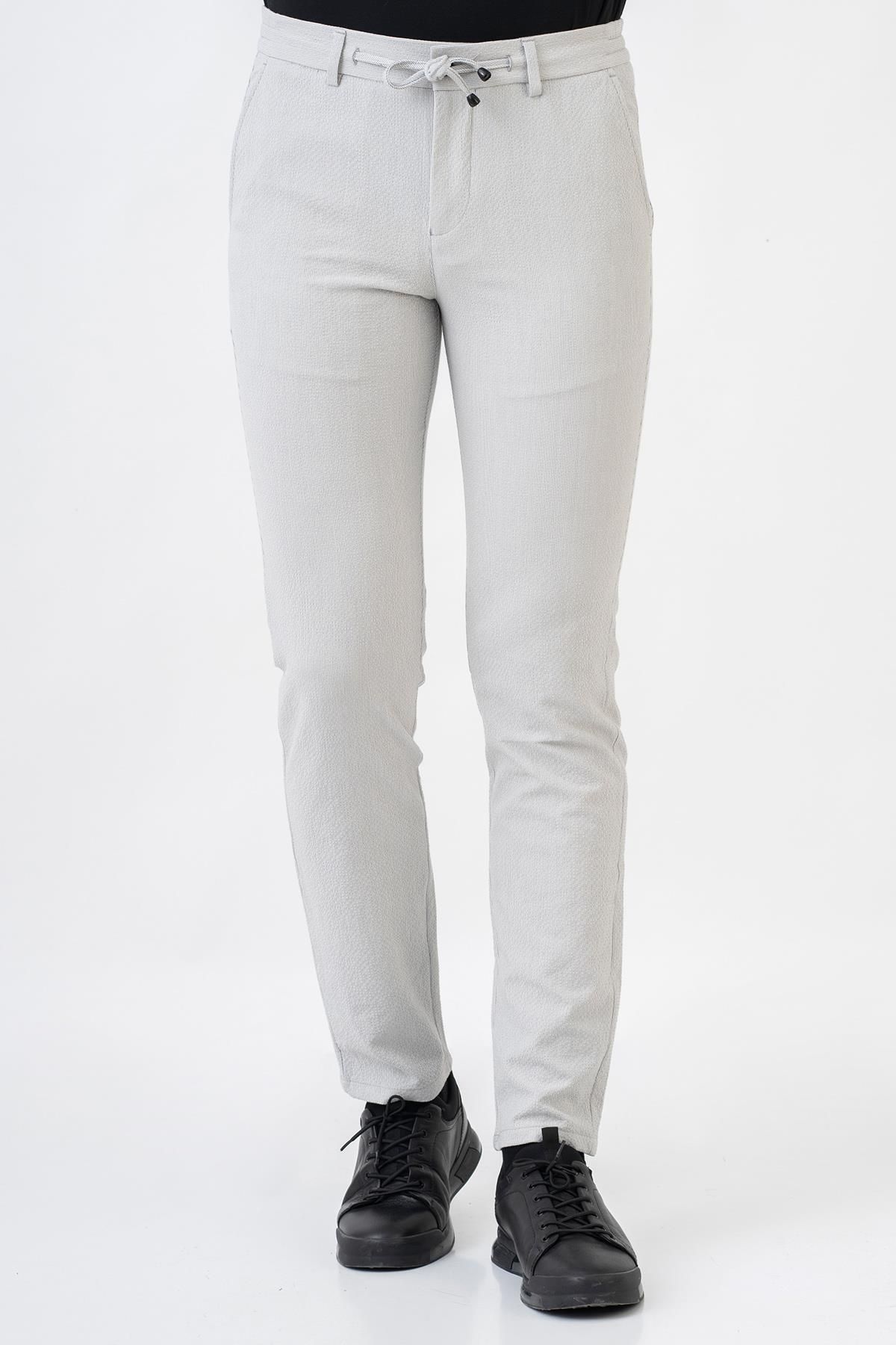 White Stone León P2318 Regular Fit Likralı Simi Jogger Pantolon Taş