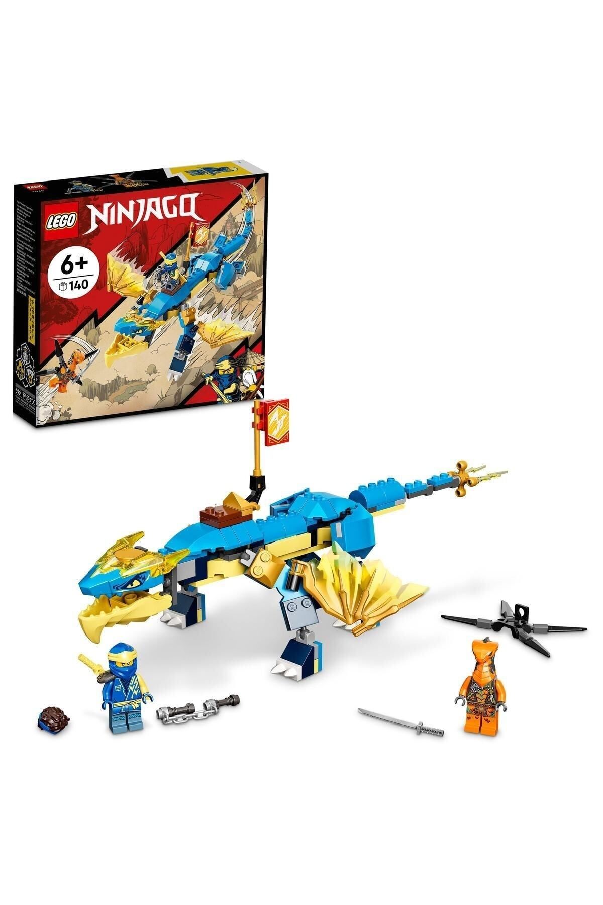 LEGO ® NINJAGO® Jay’in Gök Gürültüsü Ejderhası EVO 71760 - 6 Yaş ve Üzeri için Yapım Seti (140 Parça)