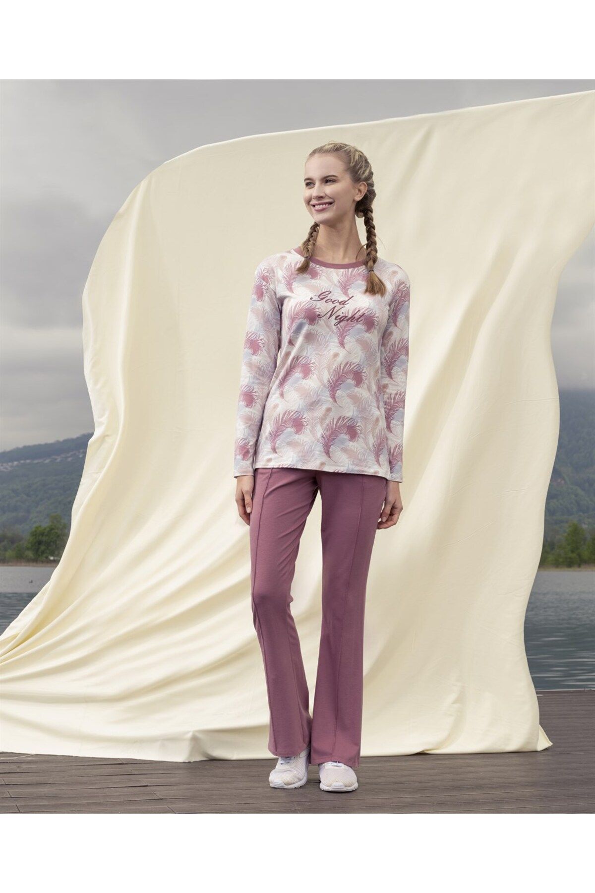 Doreanse Kadın T-shirt Pijama Takımı 4043