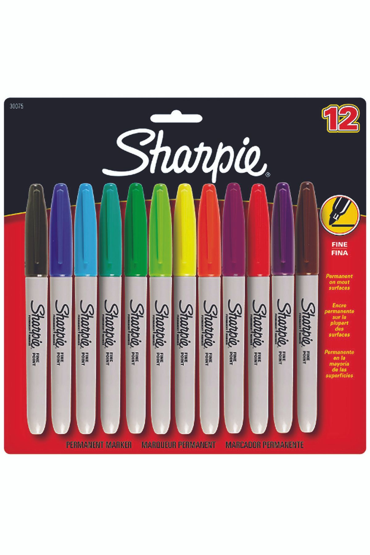 Sharpie Sharpıe 12 Li Fıne Permanent Markör Karışık 986052