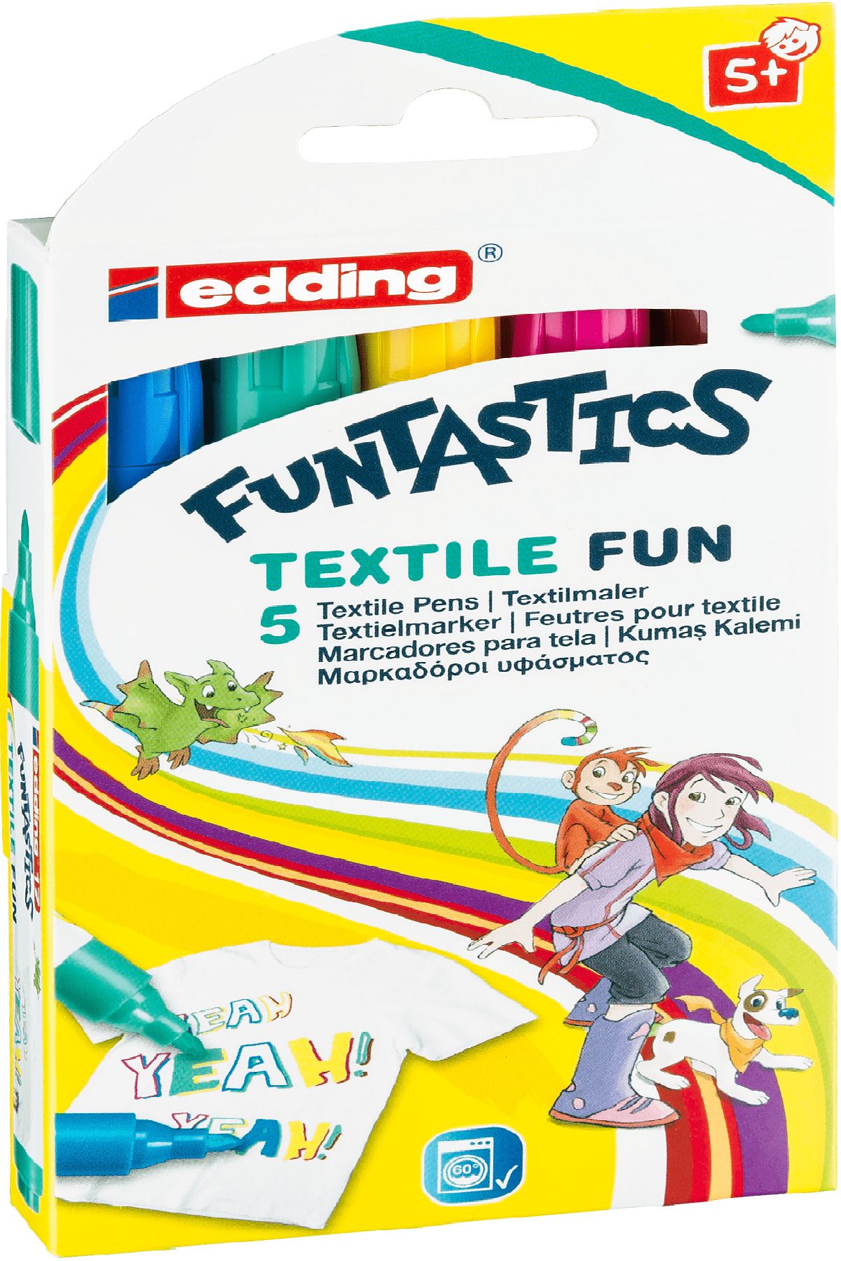 Edding Funtastıcs Kumaş Boyama Kalemi 5lı Set Ed17