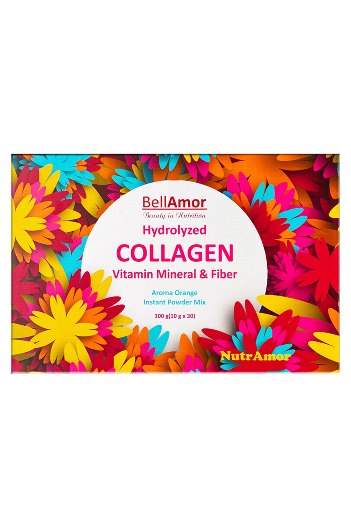 NutrAmor Bellamor Hydrolyzed Collagen Vitamin Mineral & Fiber (30 ADET X 10 GR) Kollajen