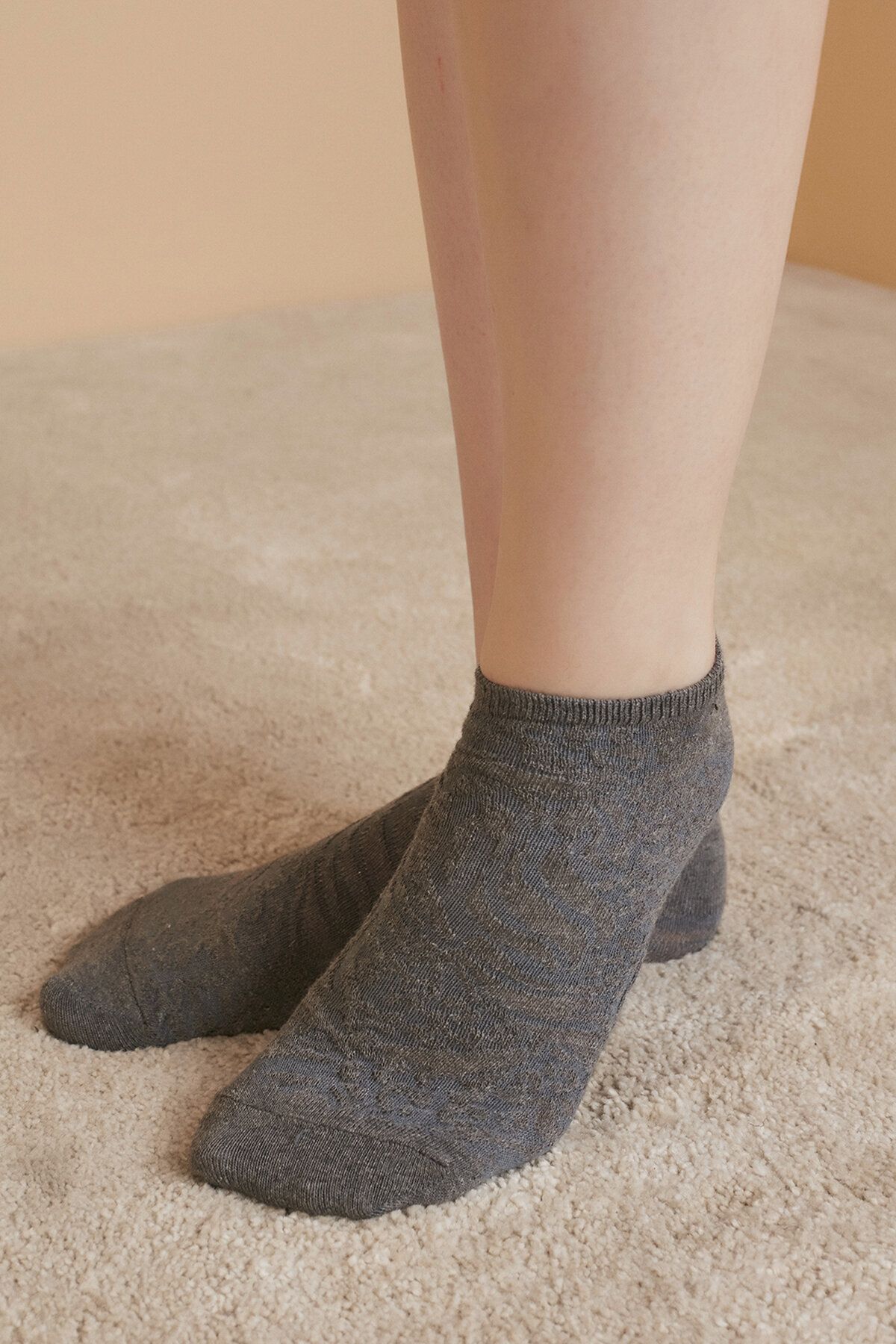 Penti Basic Dokulu 3lü Patik Çorap