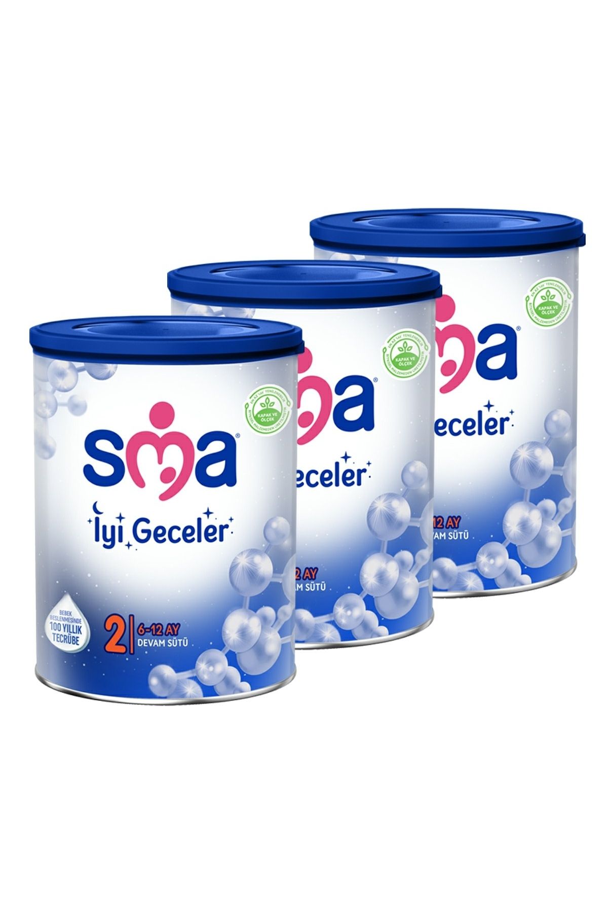 SMA Iyi Geceler 2 6-12 Ay Devam Sütü 800 Gr X 3 Adet