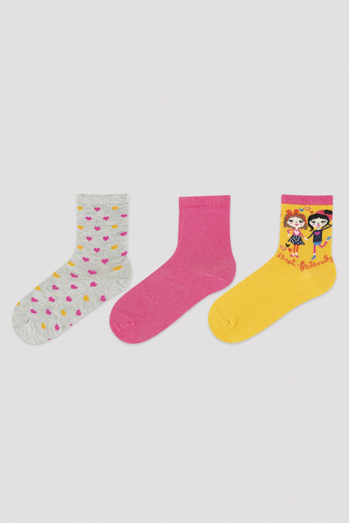 Penti Kız Çocuk Best Friends 3lü Soket Çorap