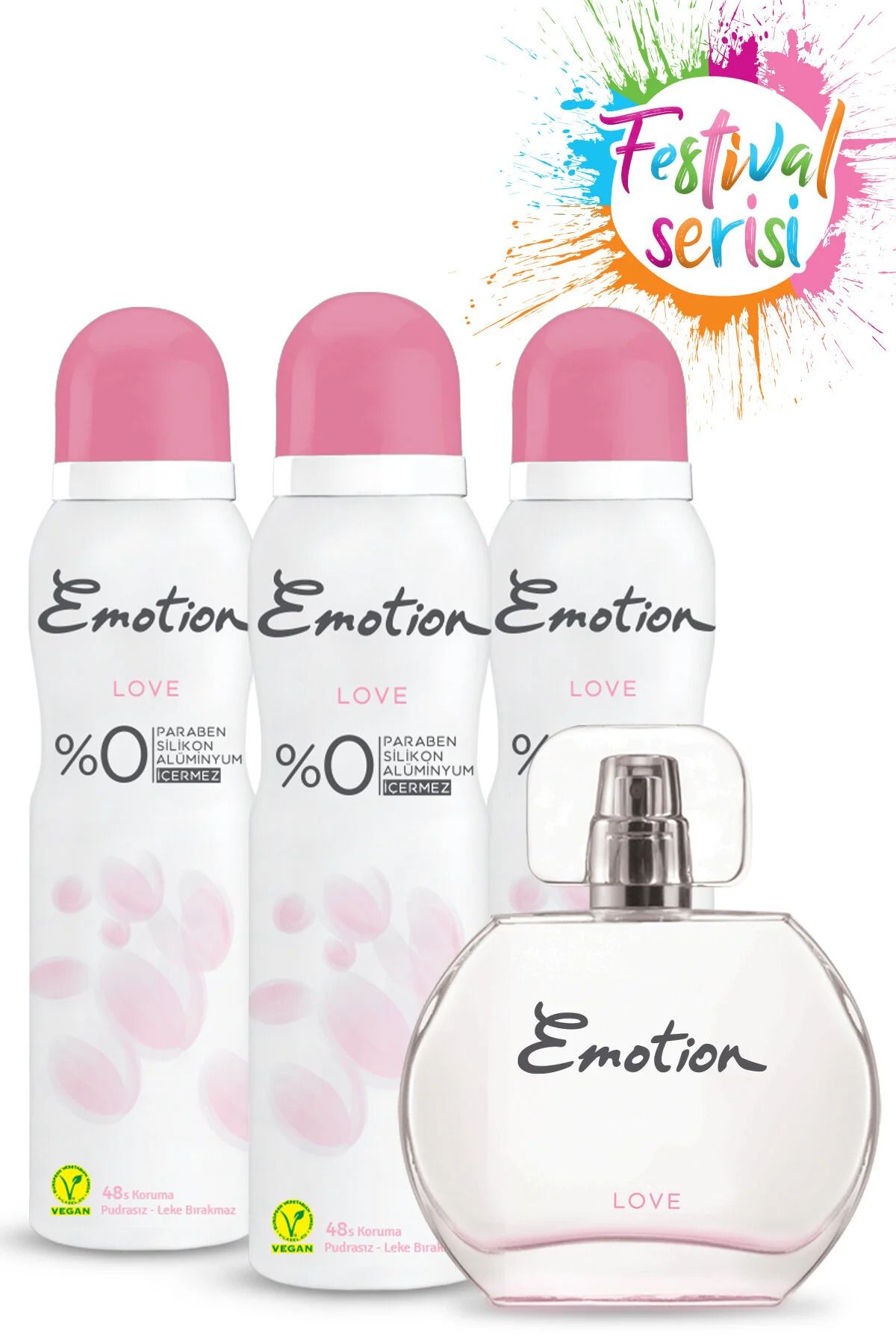 Emotion Love Edt Parfüm 50 ml & Love Deodorant 3x150ml