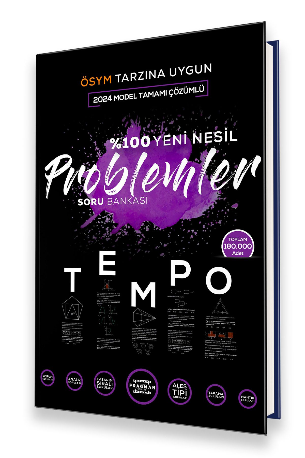 Fragman Yayınları 2024 Tyt Tempo %100 Yeni Nesil Problemler Soru Bankası Tamamı Çözümlü