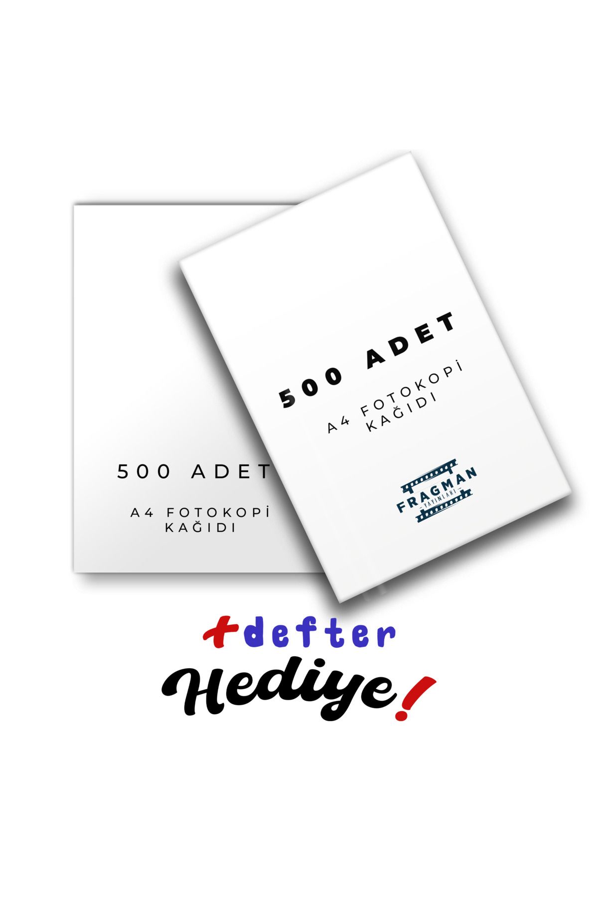 Fragman Yayınları 500 Yaprak A4 Beyaz Fotokopi Kağıdı Sürpriz Not Defteri Hediyeli