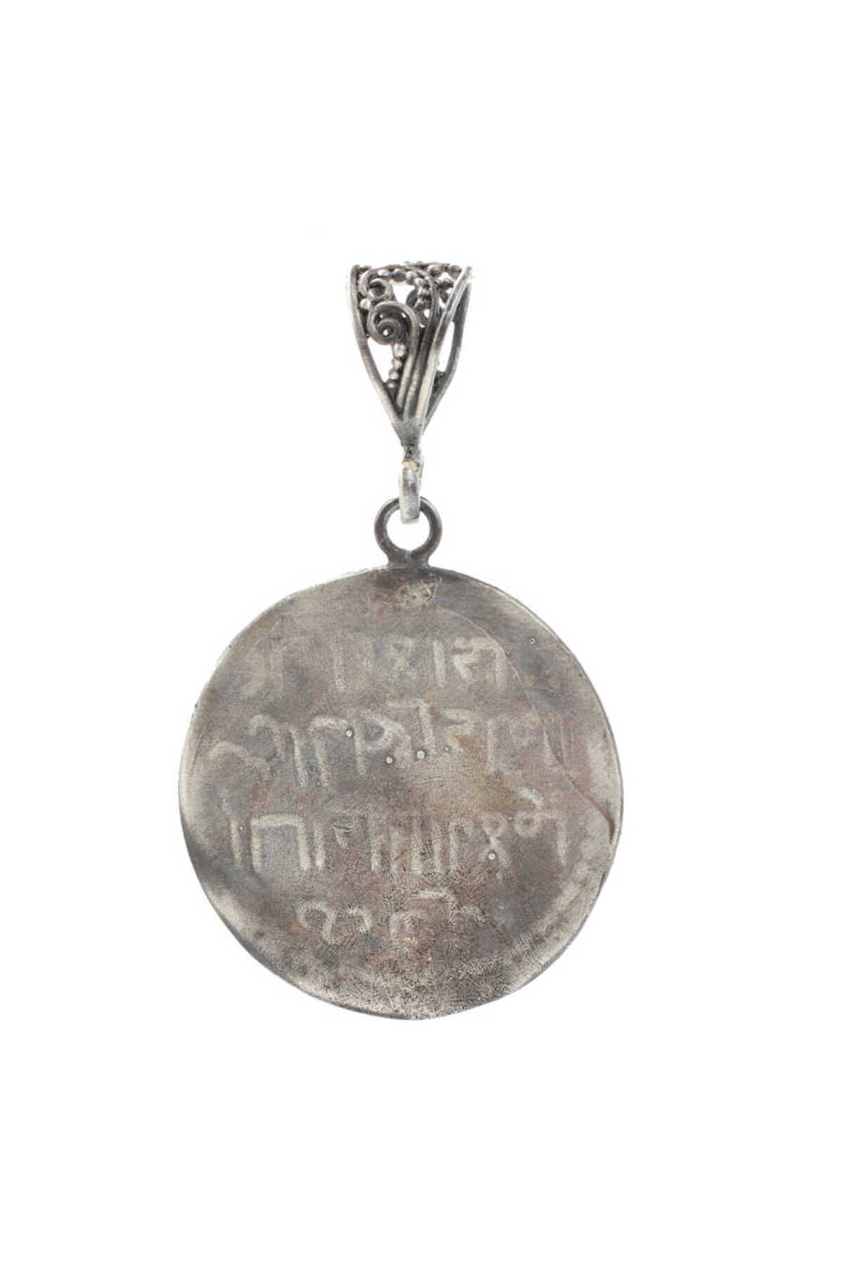 Nusret Takı 925 Ayar Gümüş Ibranice Yazılı Madalyon Kolye Ucu