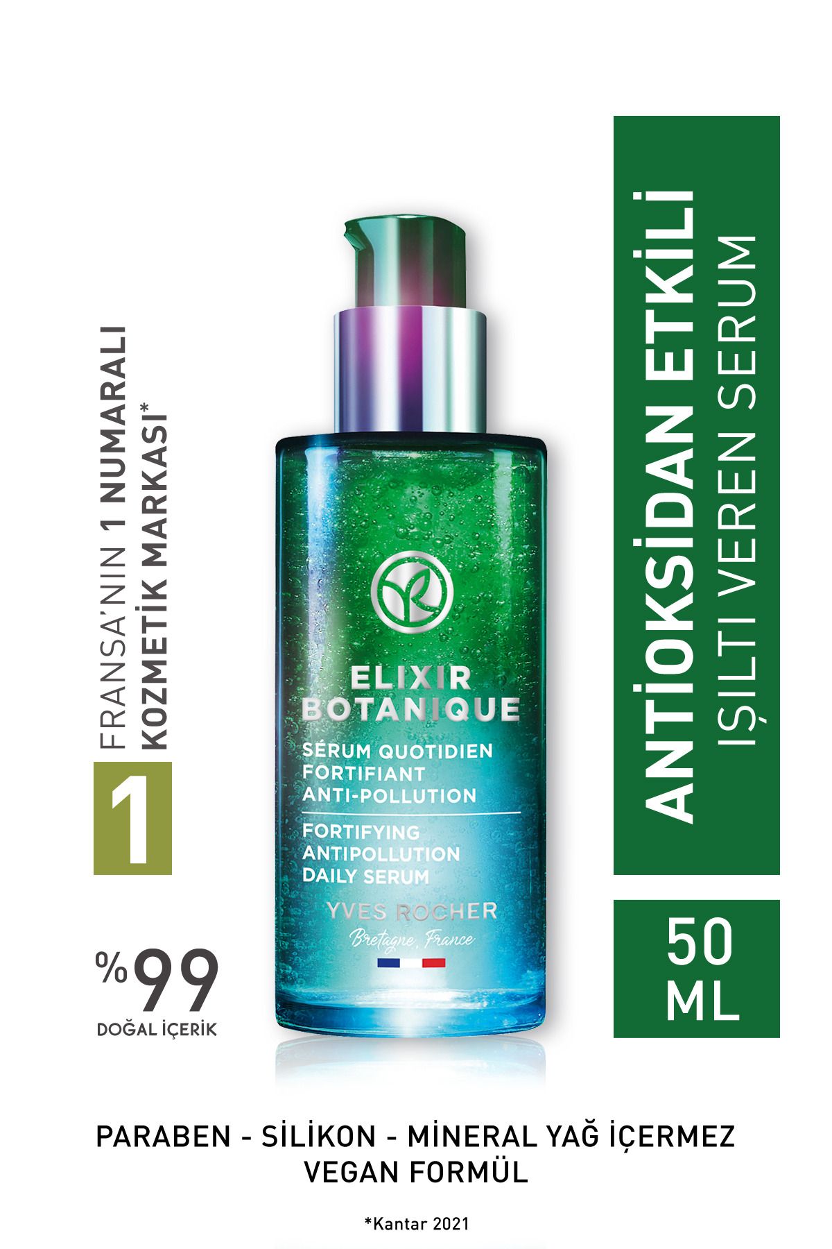 Yves Rocher Yaşlanma Karşıtı Bitkisel Antioksidan Bakım Elixir Botanique-serum-50 ml