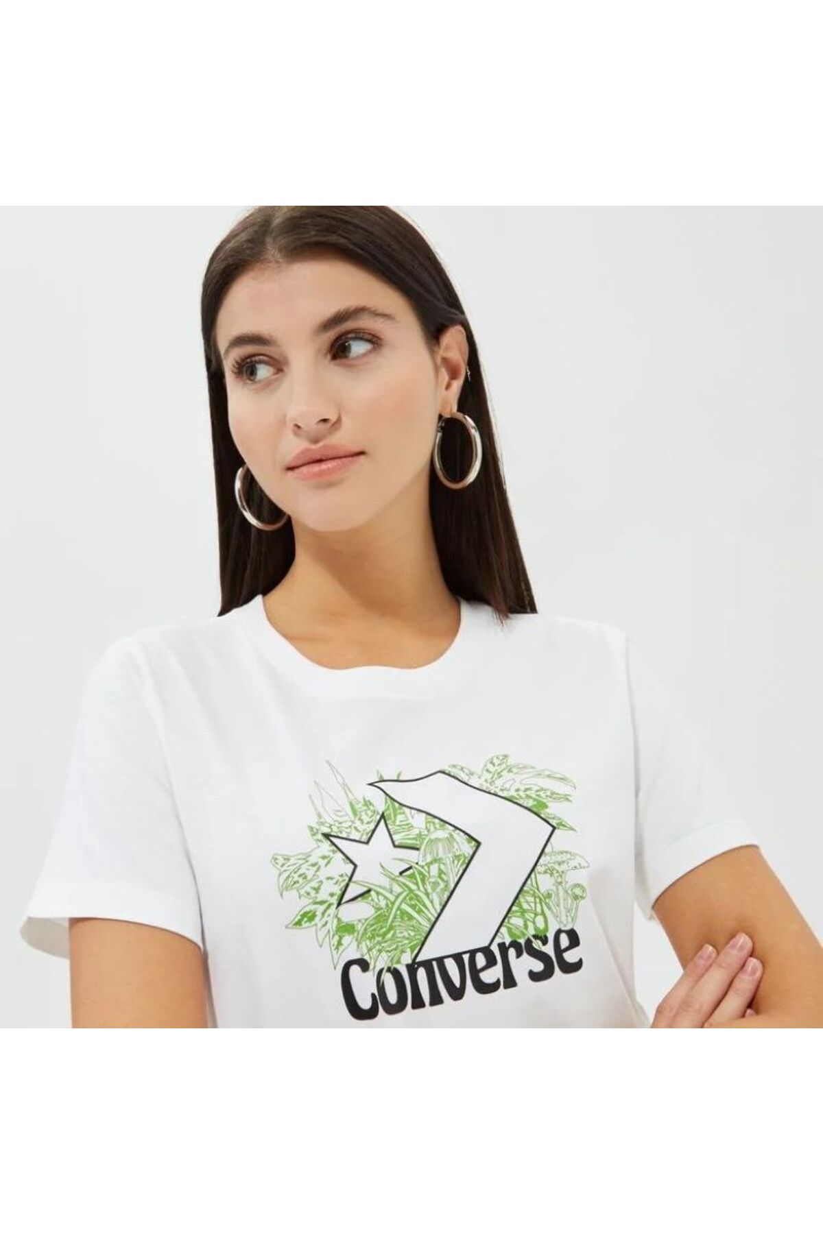 Converse Kadın Beyaz T-Shirt TİŞÖRT