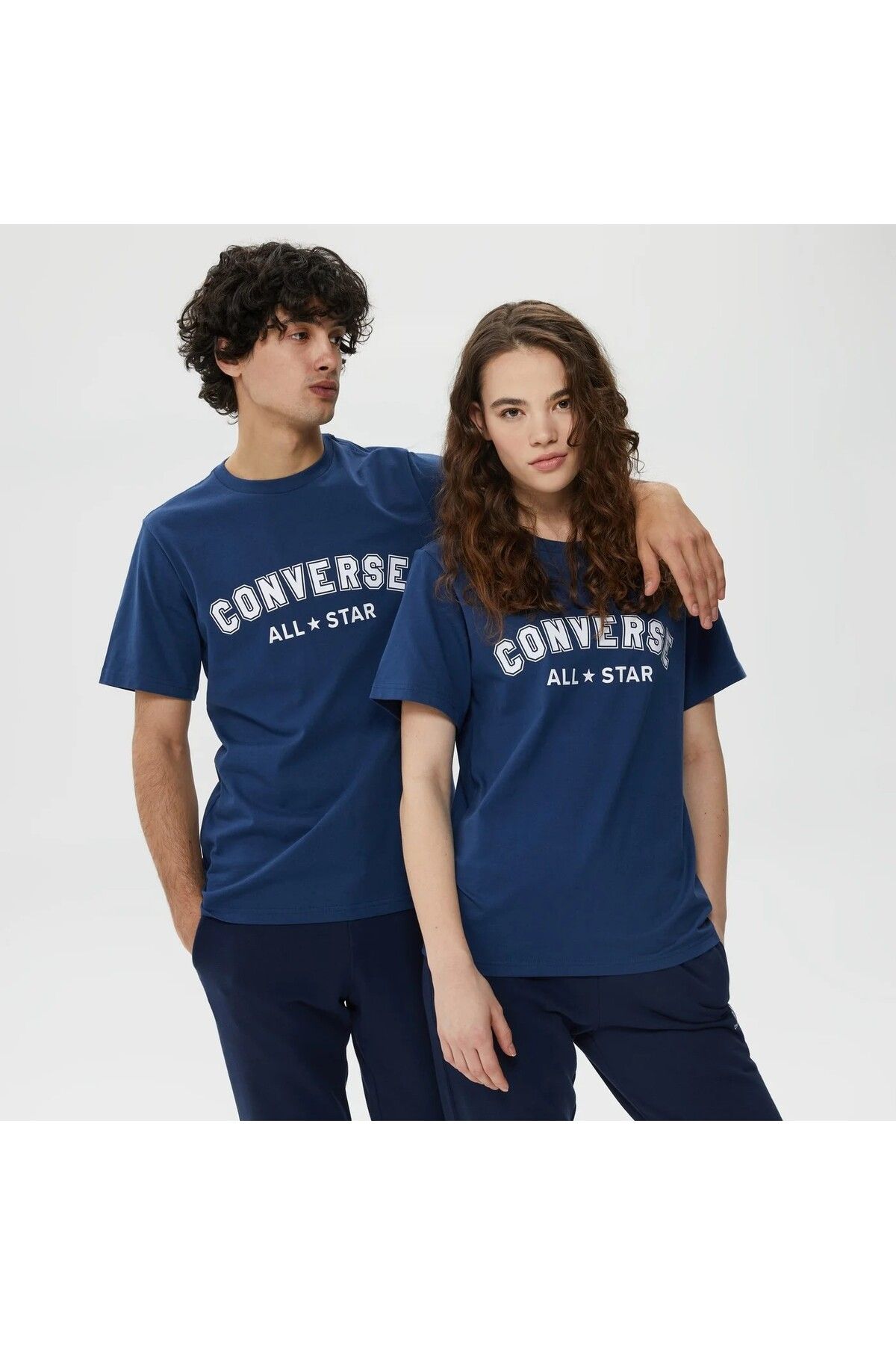Converse Classic Fit All Star Center Front Unisex Lacivert T-Shirt