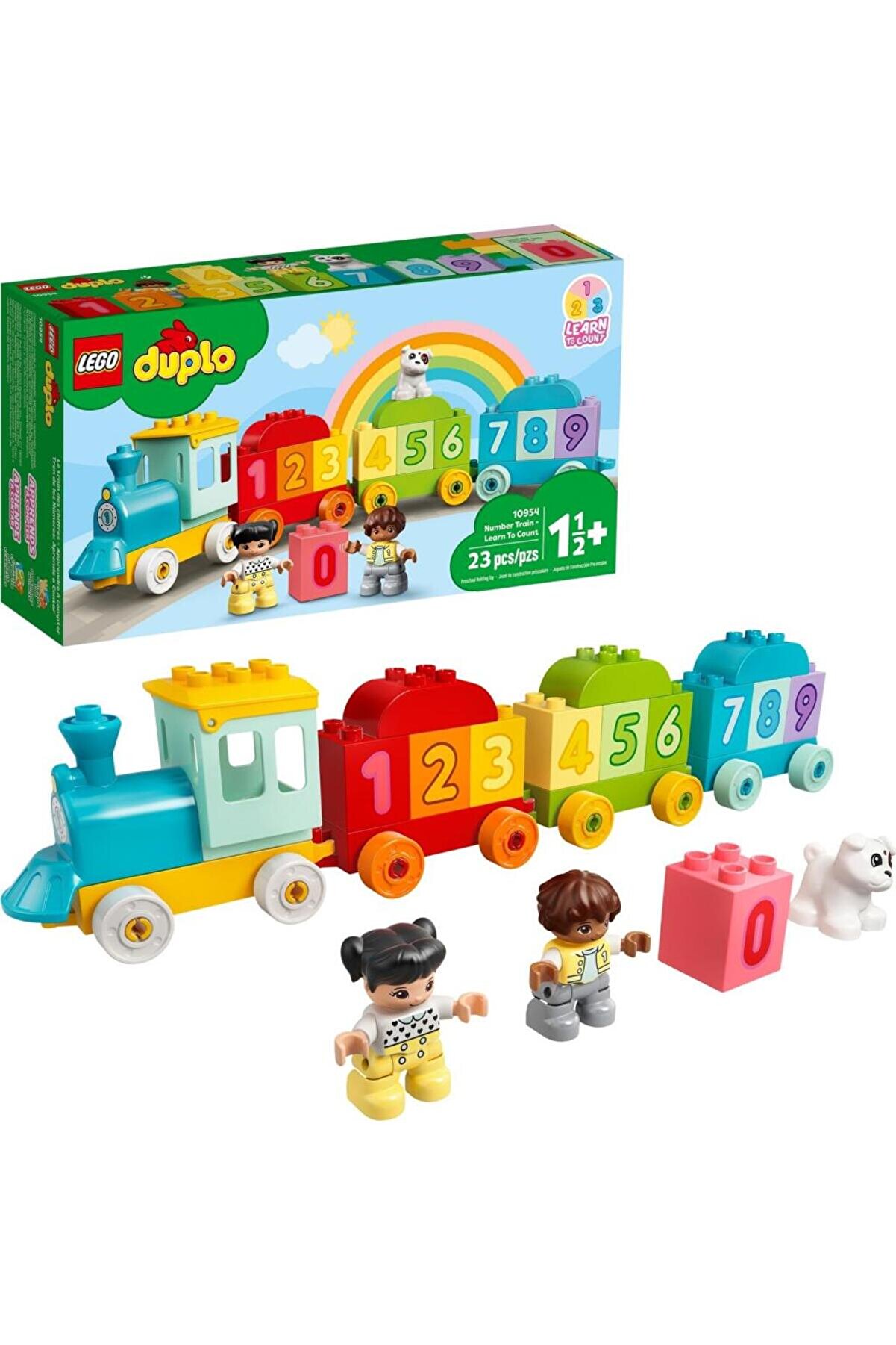 LEGO ® DUPLO® İlk Sayı Treni - Saymayı Öğren 10954 -Küçük Çocuklar İçin Oyuncak Yapım Seti (23 Parça)